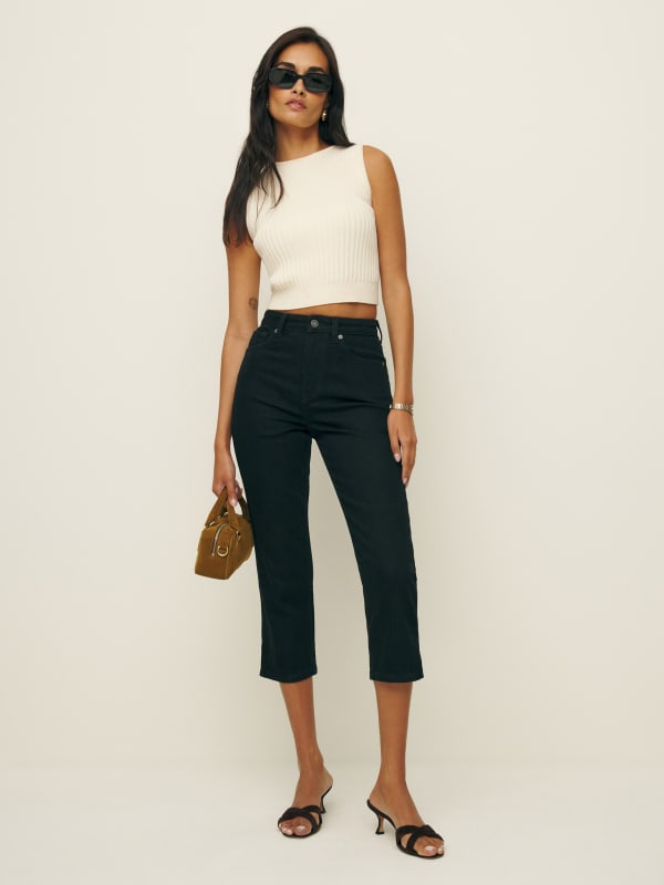 Lucy High Rise Capri Jeans