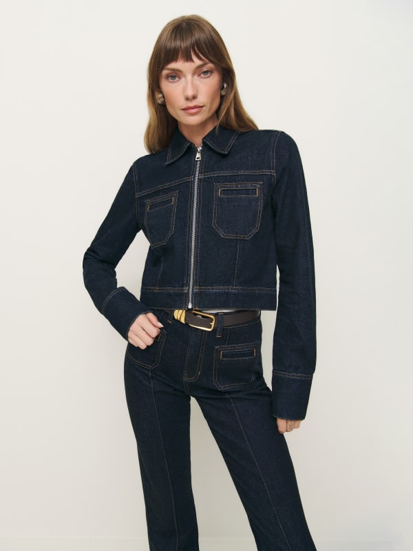 Fiona Cropped Denim Jacket