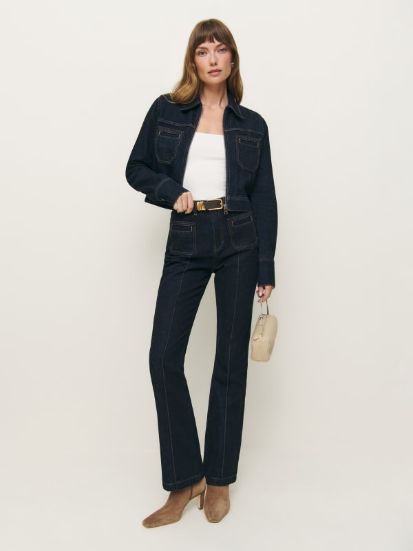 Fiona Cropped Denim Jacket