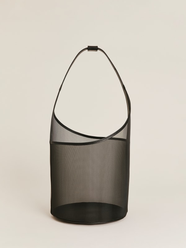 
                    Medium Mesh Silvana Bucket Bag
                