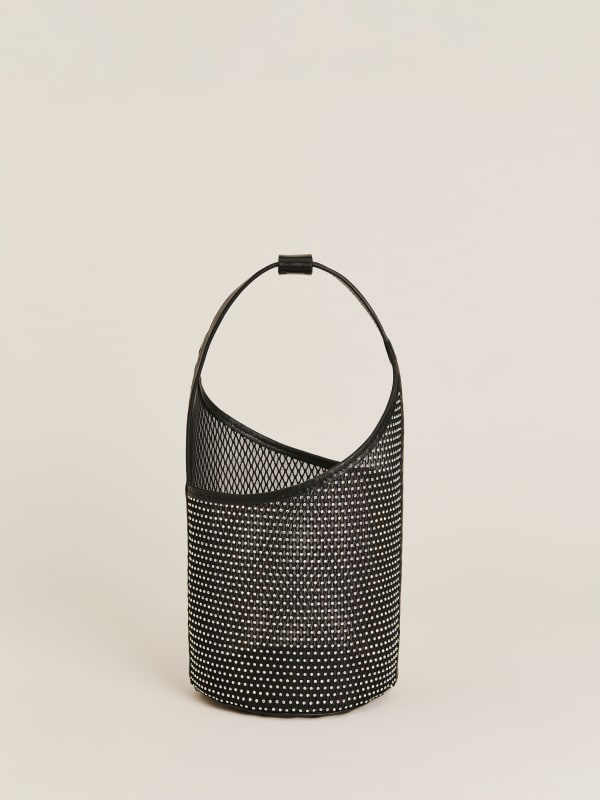 
                    Small Mesh Silvana Bucket Bag
                