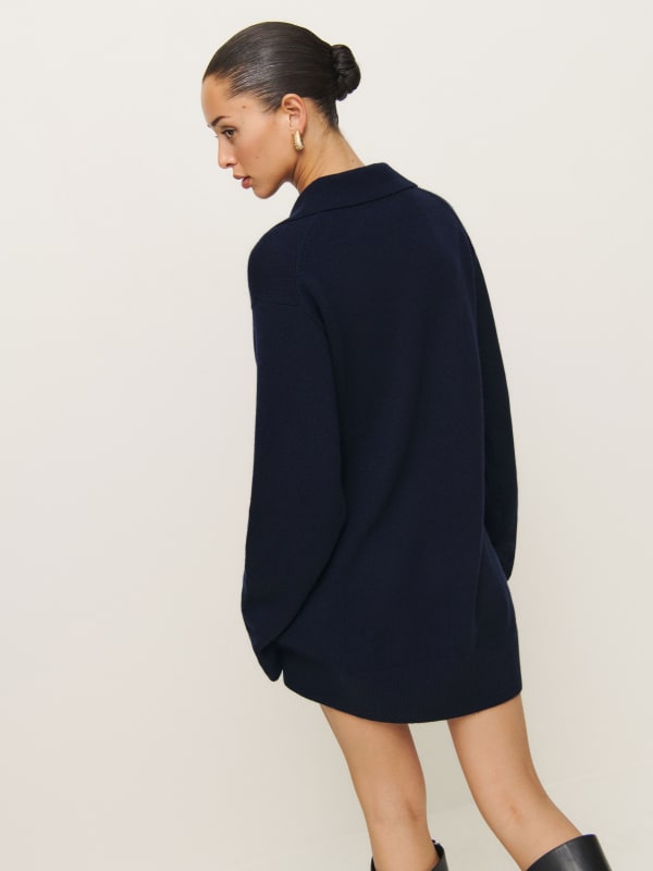 Maeve Cashmere Polo Dress