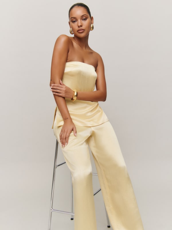 
                    Alleia Satin Two Piece
                