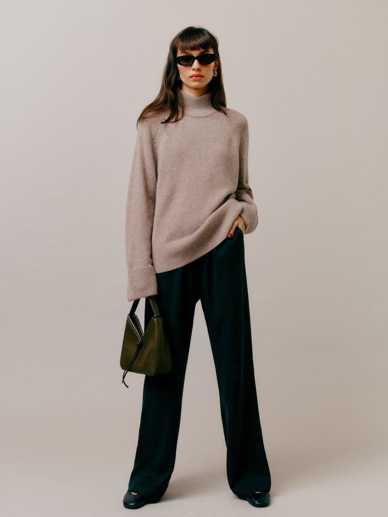 Garrett Cashmere Oversized Turtleneck