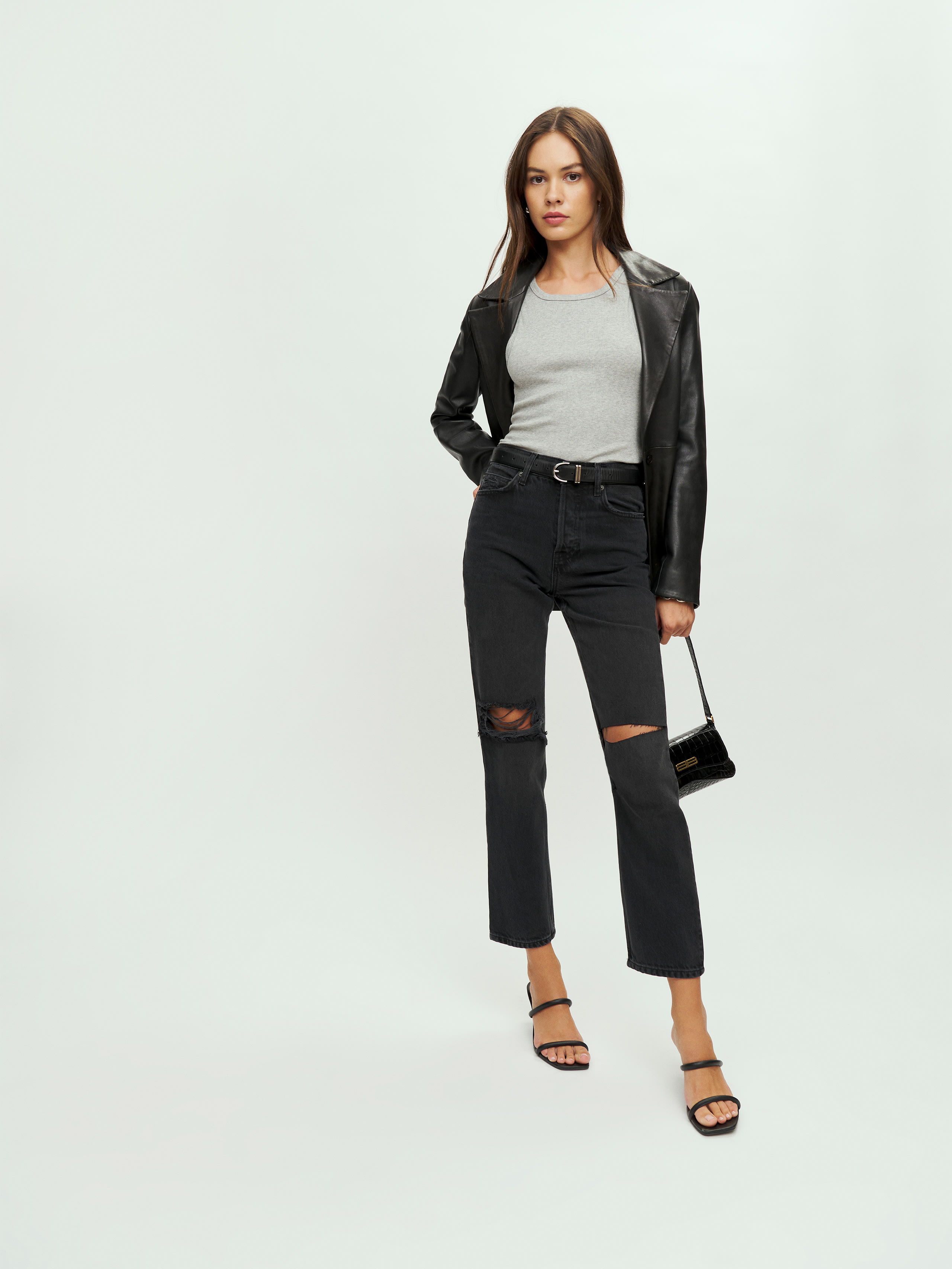 Cynthia High Rise Straight Jeans, image 1