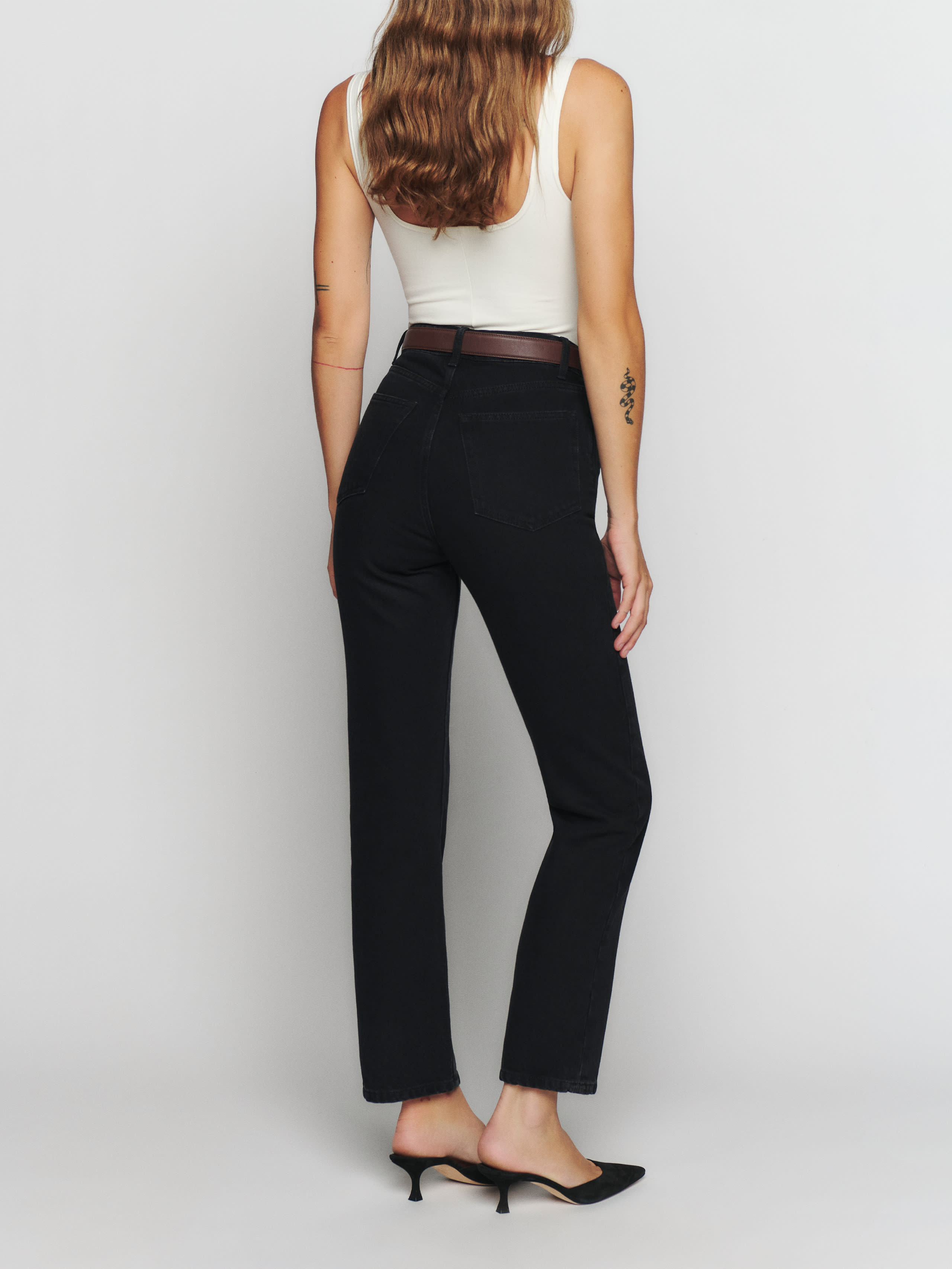 Cynthia High Rise Straight Cropped Jeans, thumbnail image 6