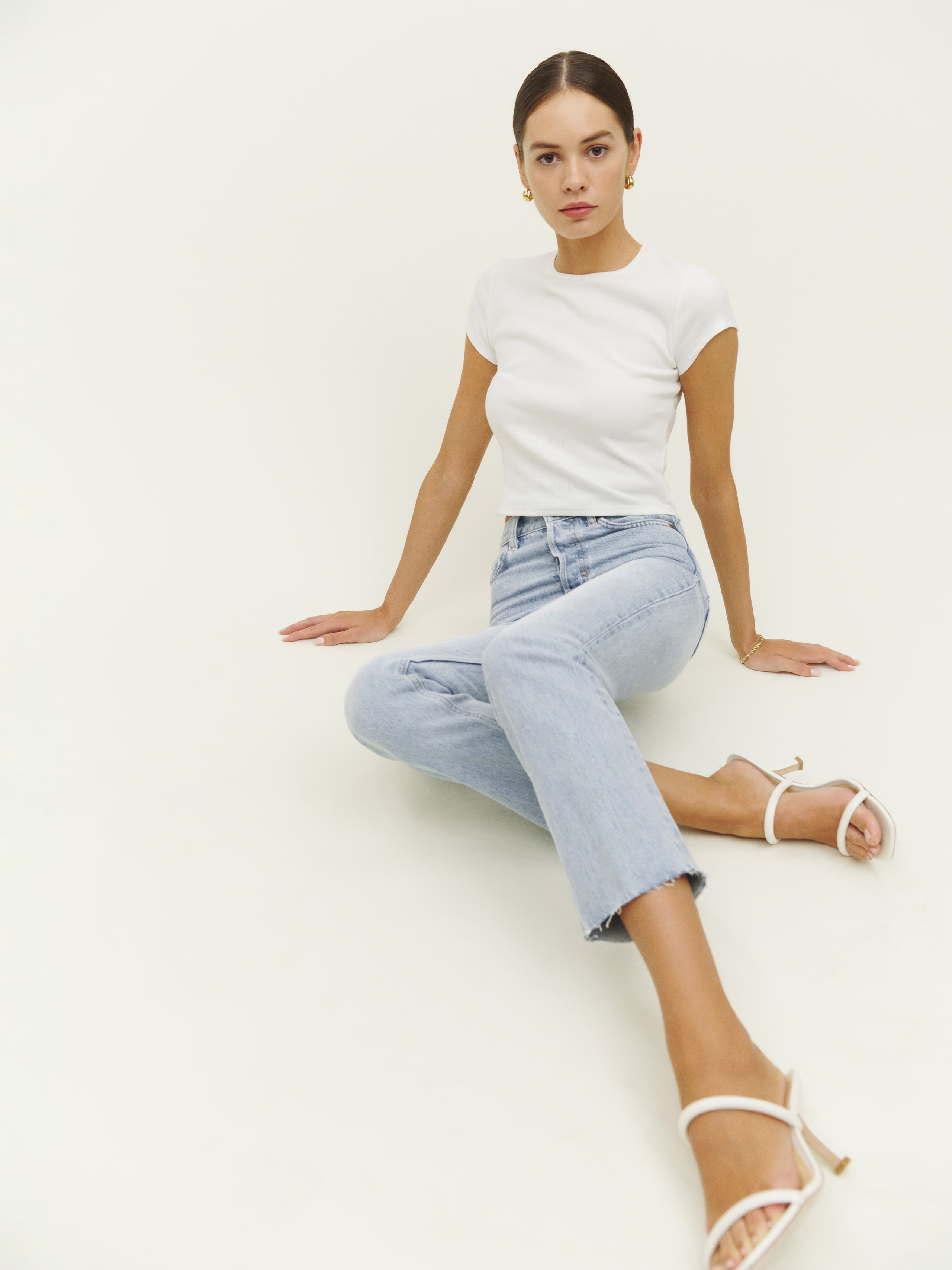 Cynthia High Rise Straight Cropped Jeans, thumbnail image 4