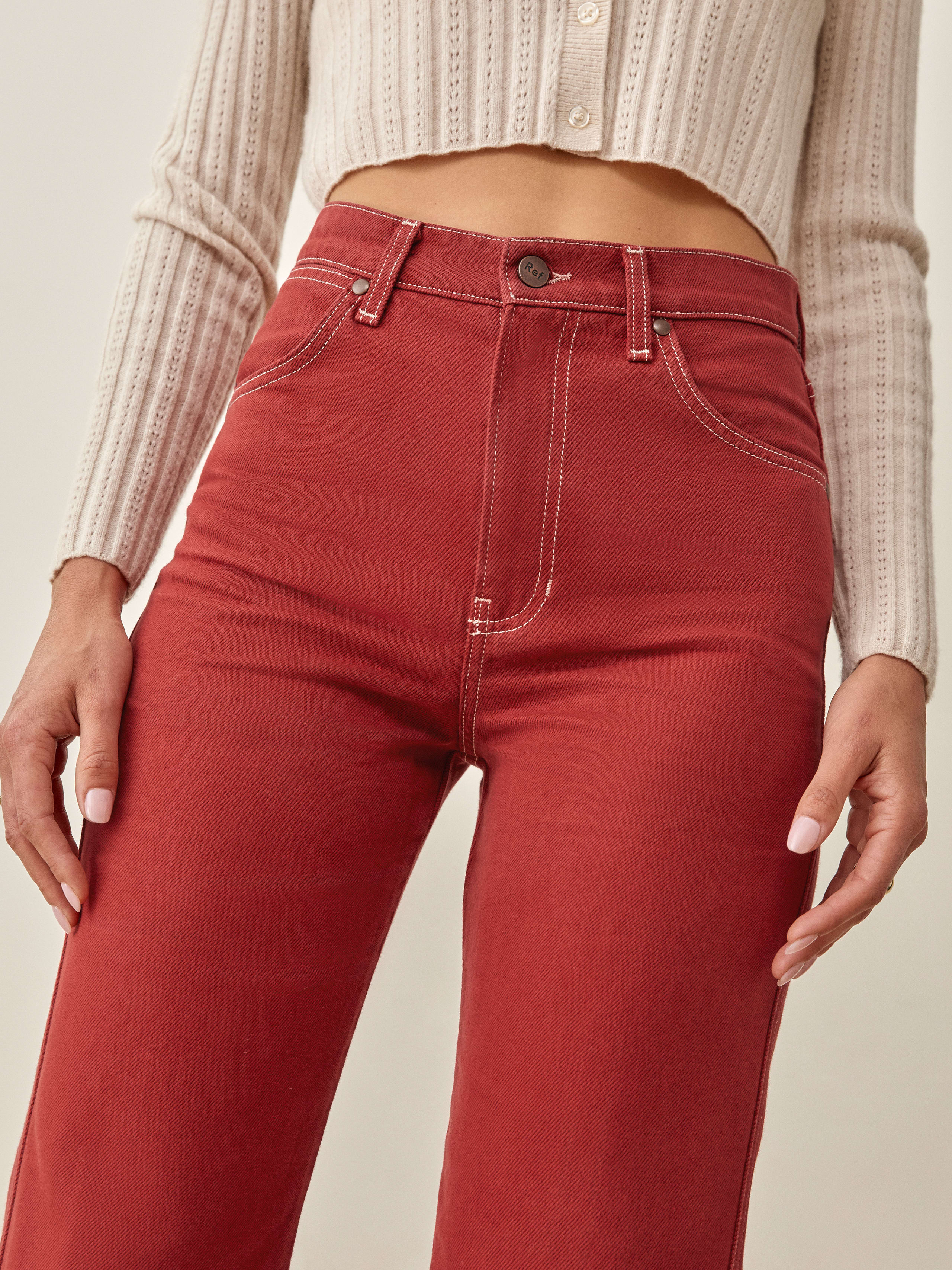 Cowboy High Rise Straight Jeans, thumbnail image 4