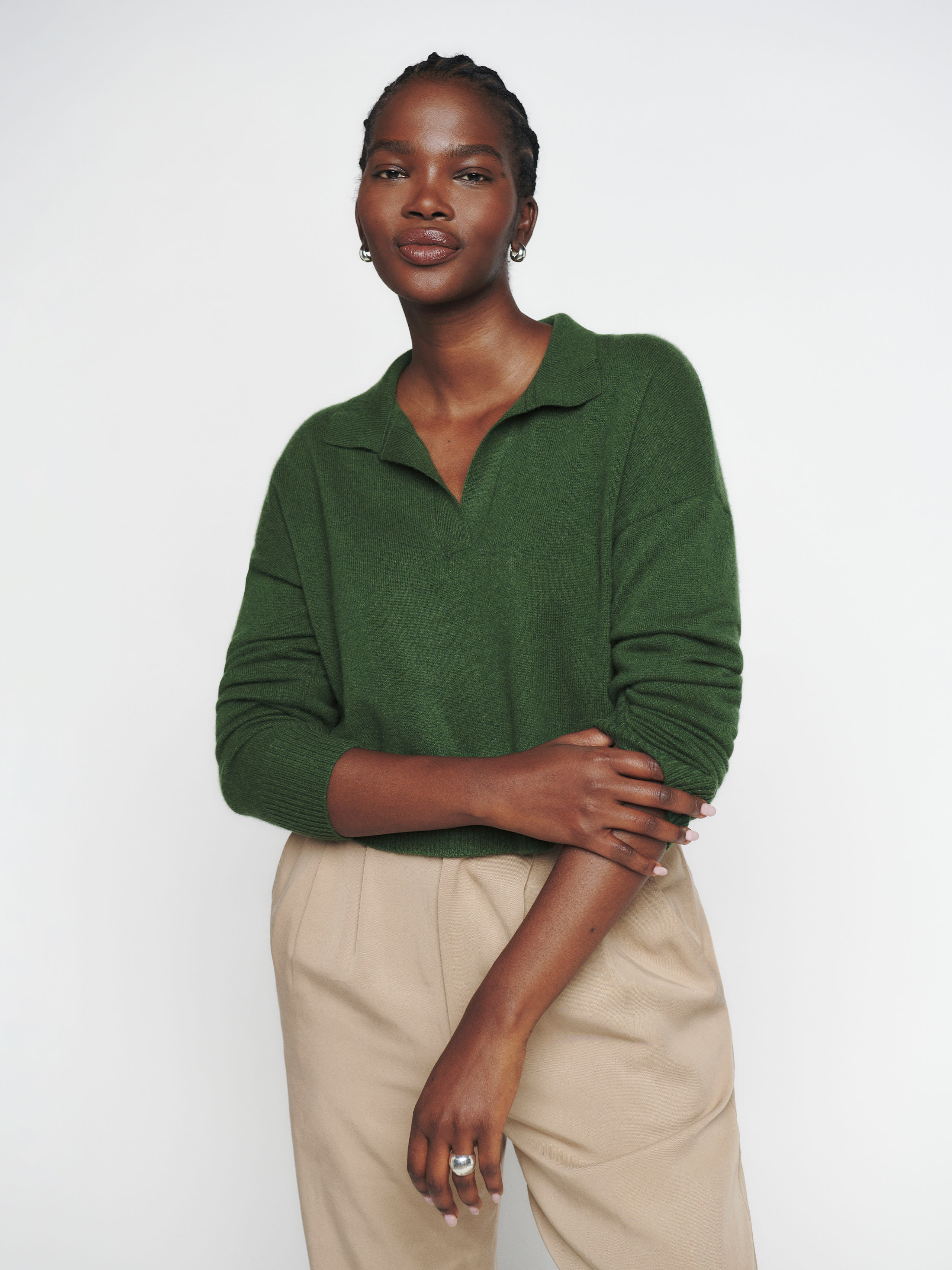 Cashmere Polo Sweater, image 1