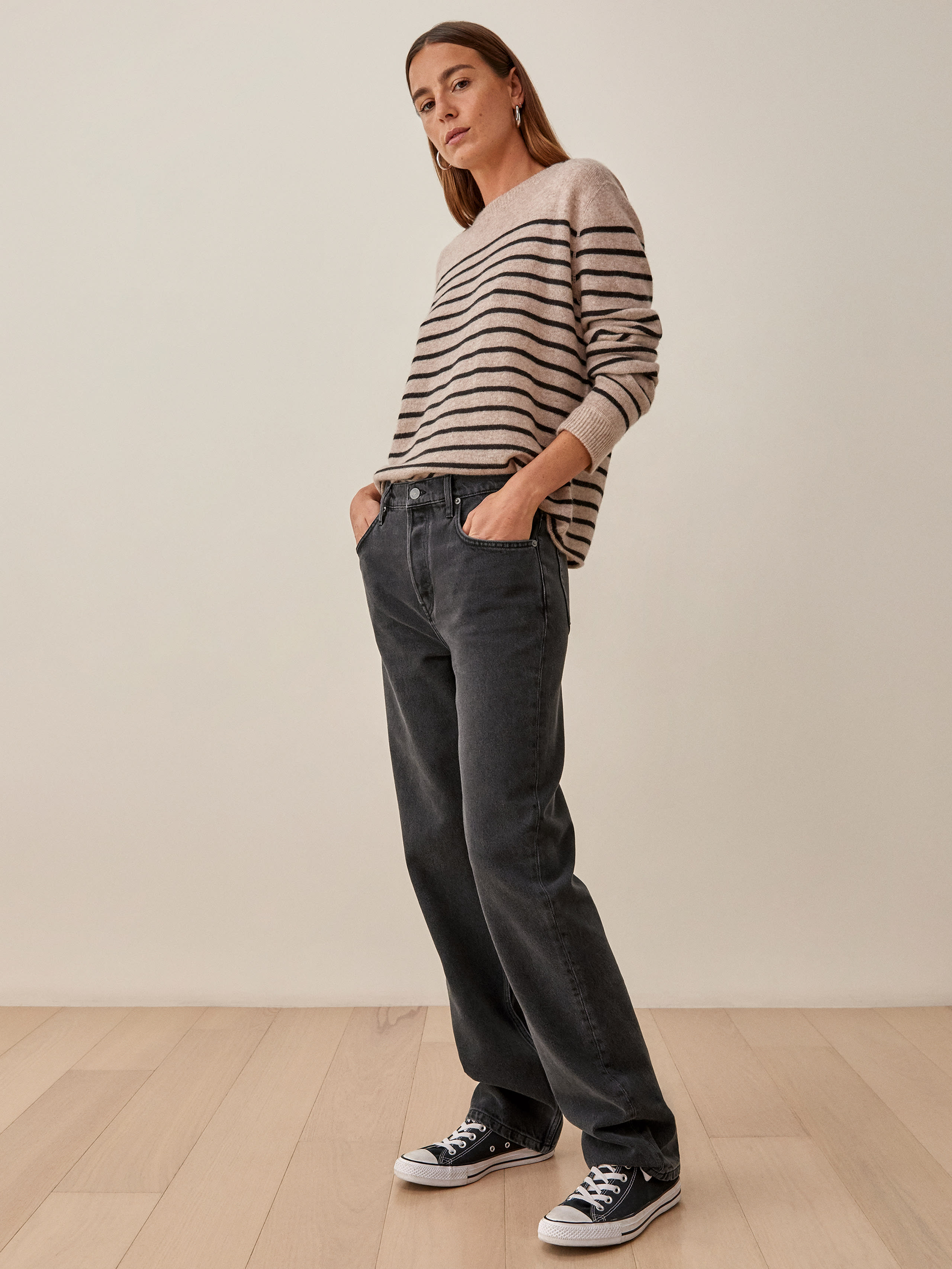 Casey Mid Rise Relaxed Straight Jeans, thumbnail image 4