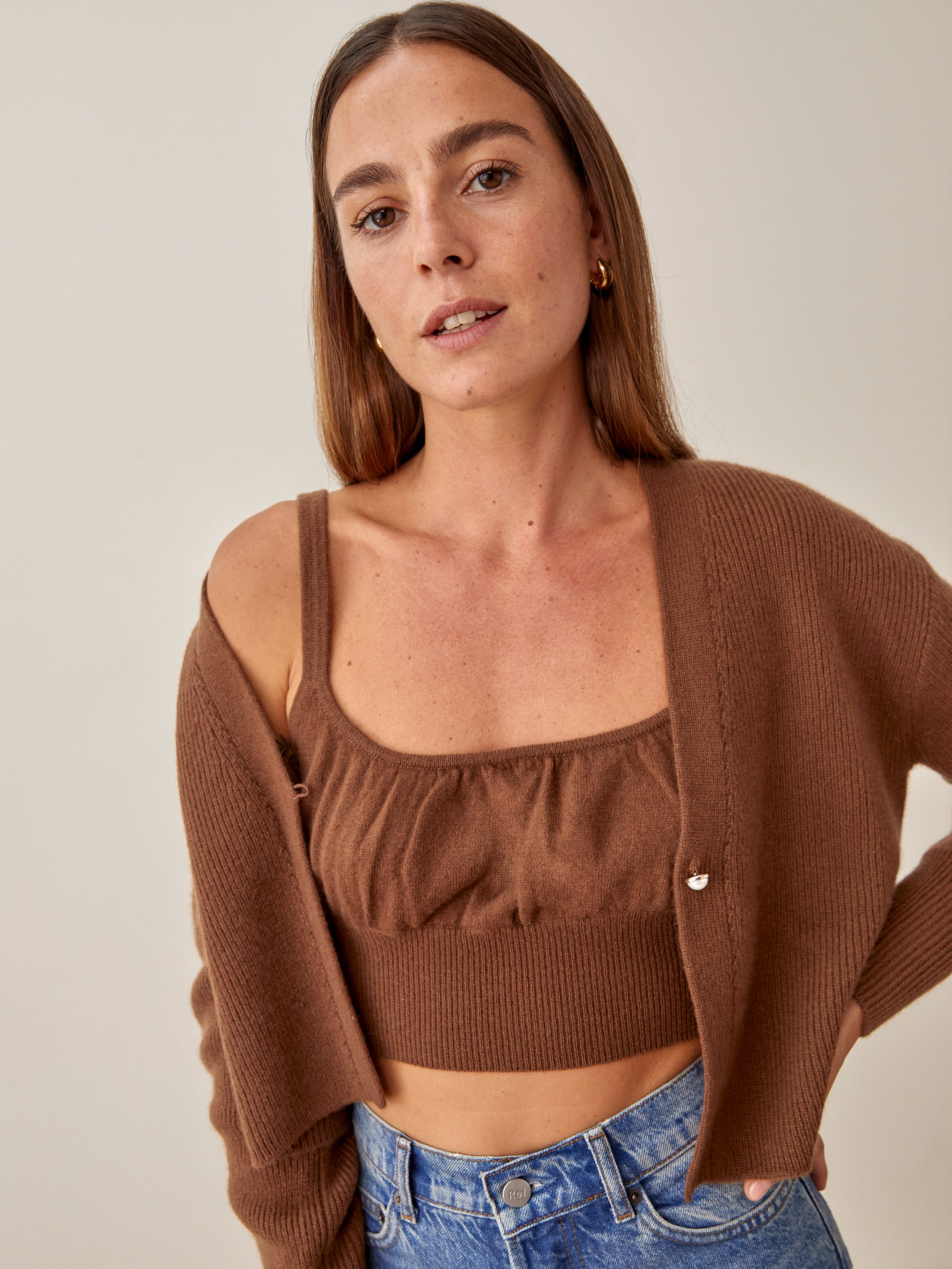 Brody Cashmere Tank And Cardi Set, thumbnail image 4