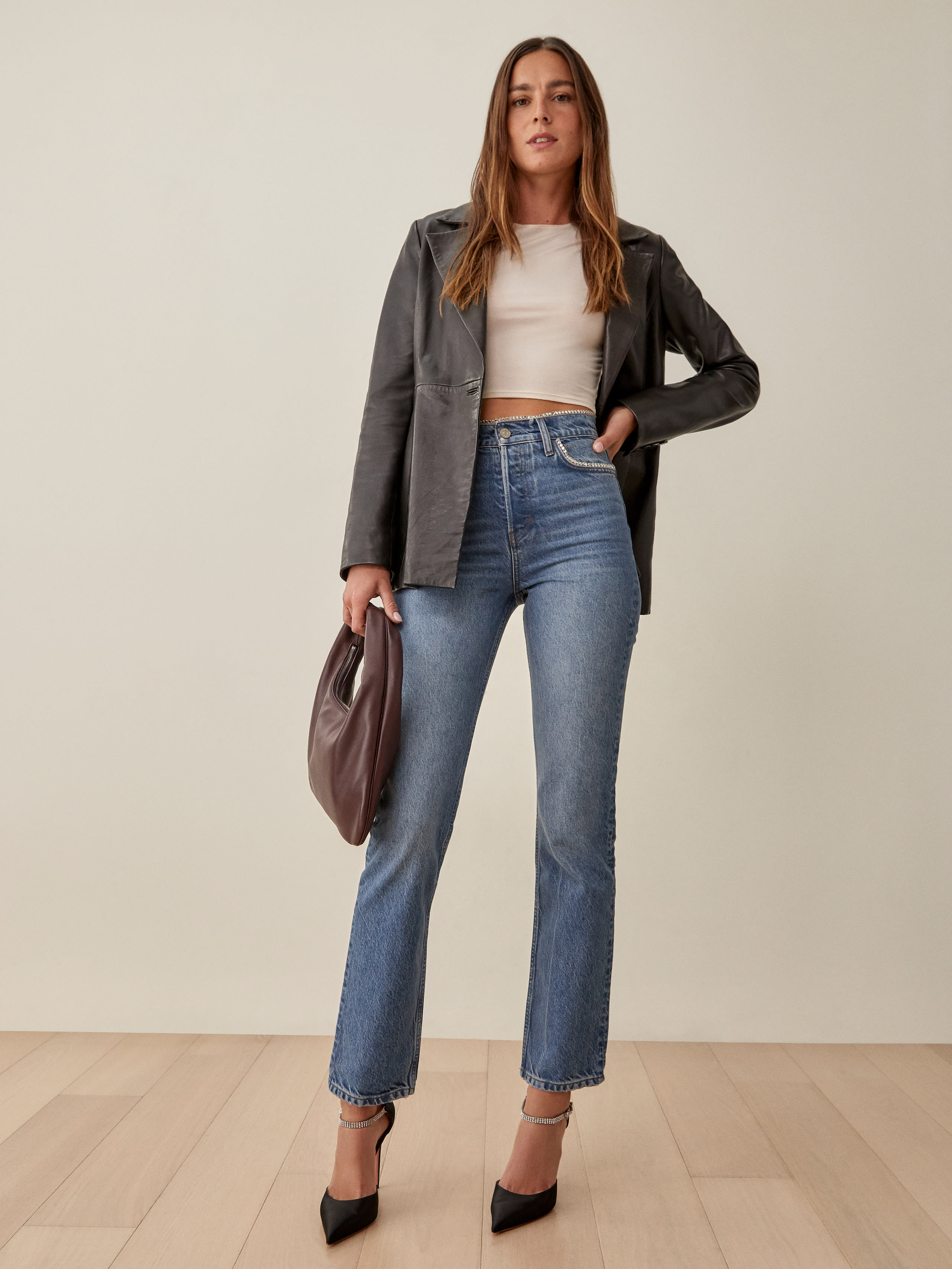 Stardust High Rise Straight Jeans, image 1