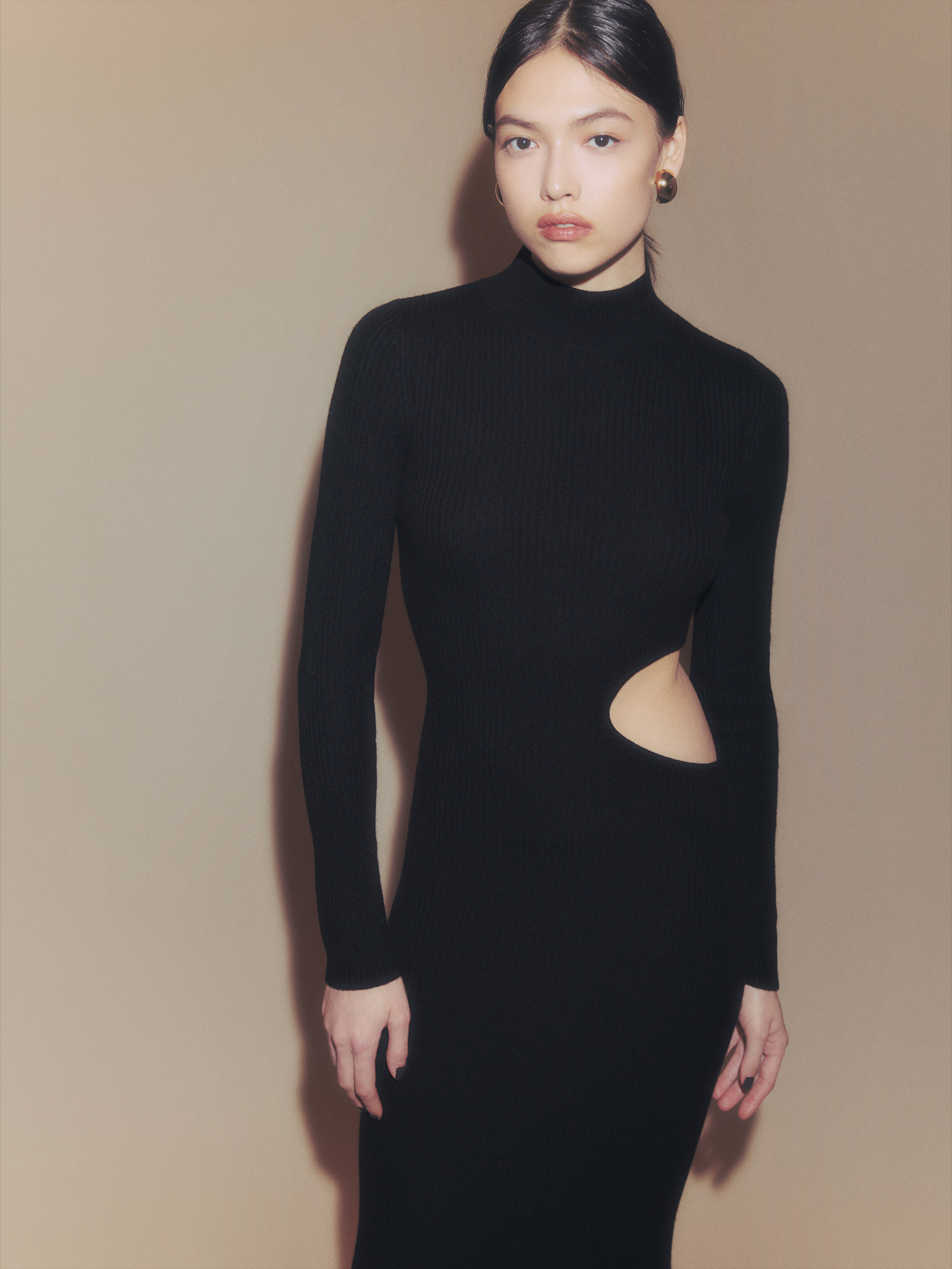 Vallo Cashmere Cut Out Sweater Dress, thumbnail image 4