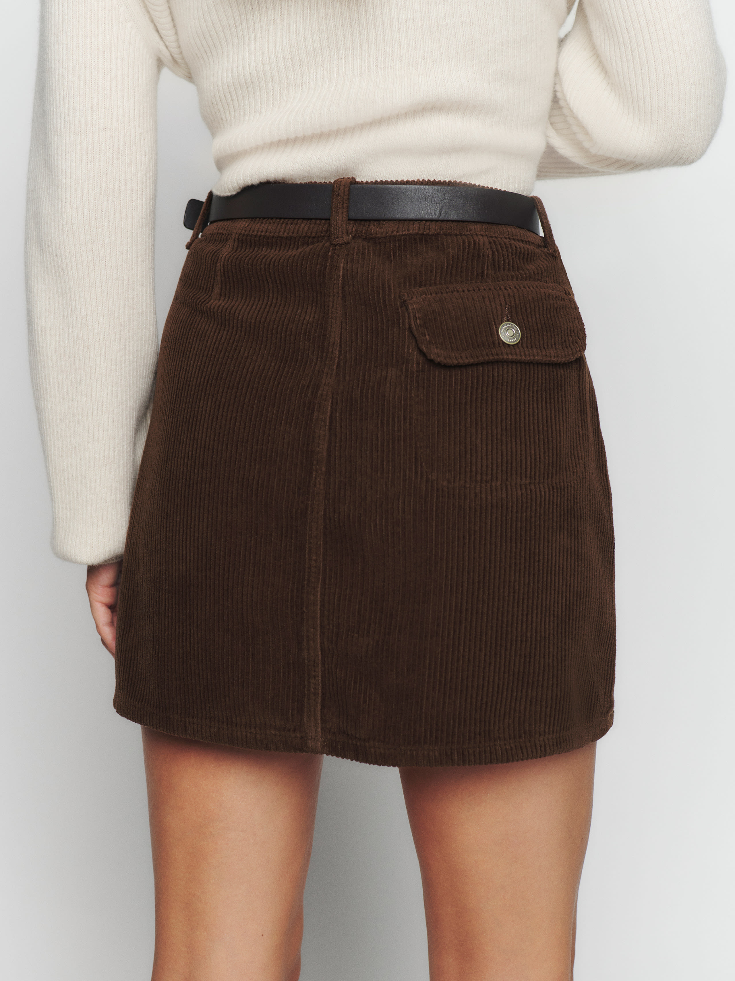 Elia Patch Pocket Corduroy Mini Skirt, thumbnail image 3