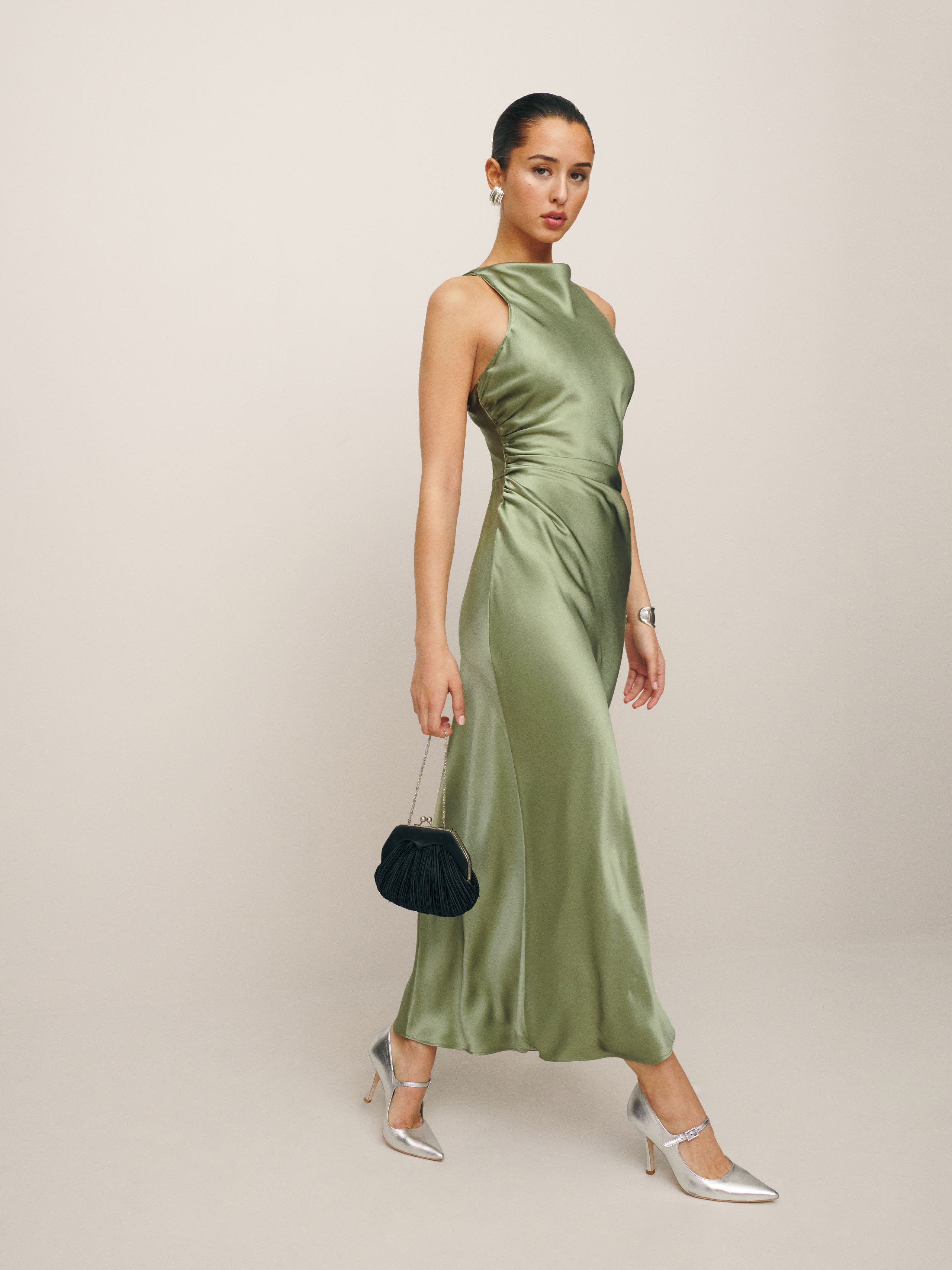 Casette Silk Dress, thumbnail image 2