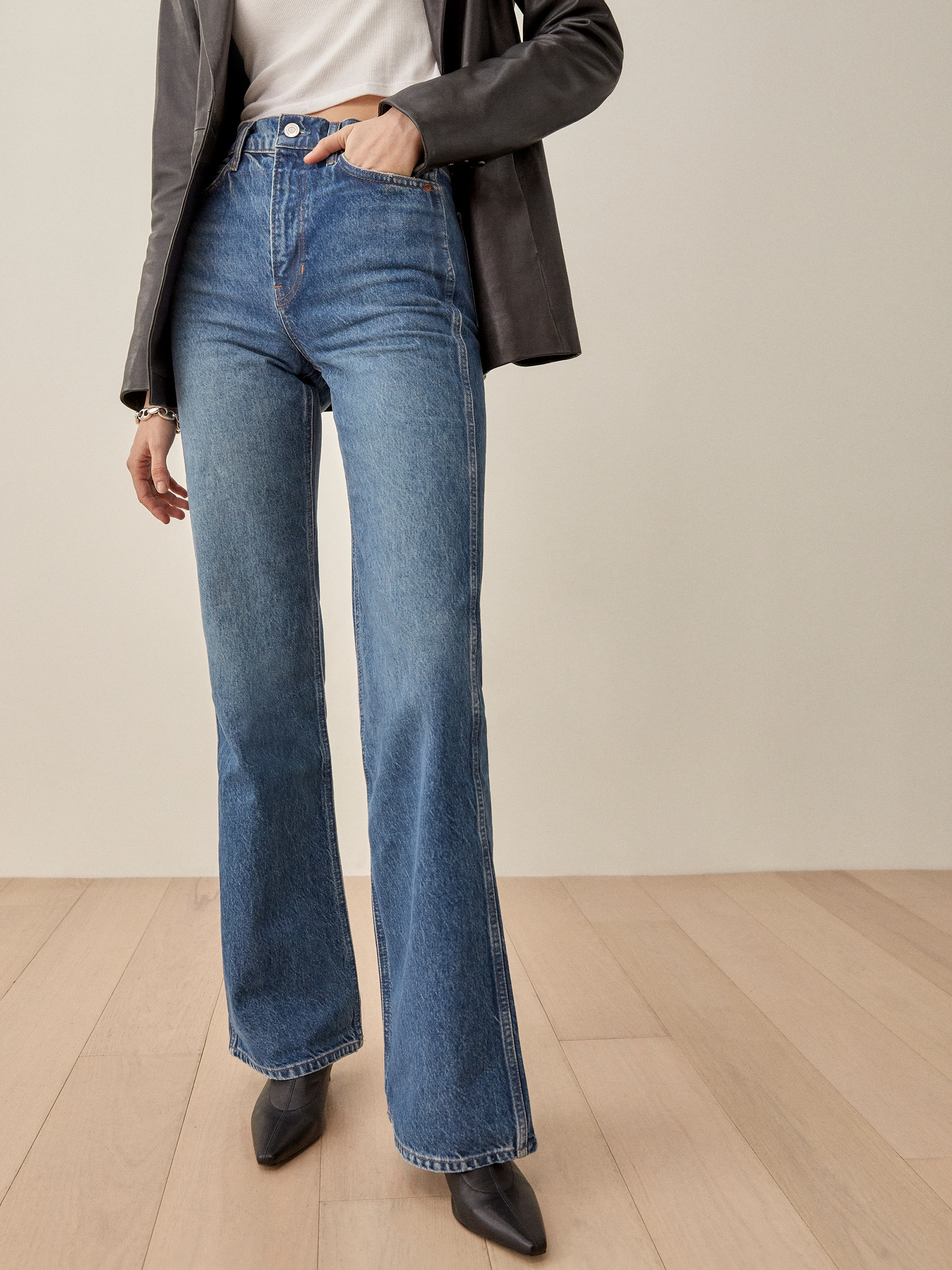 Joli High Rise Flare Jeans - Sustainable Denim | Reformation
