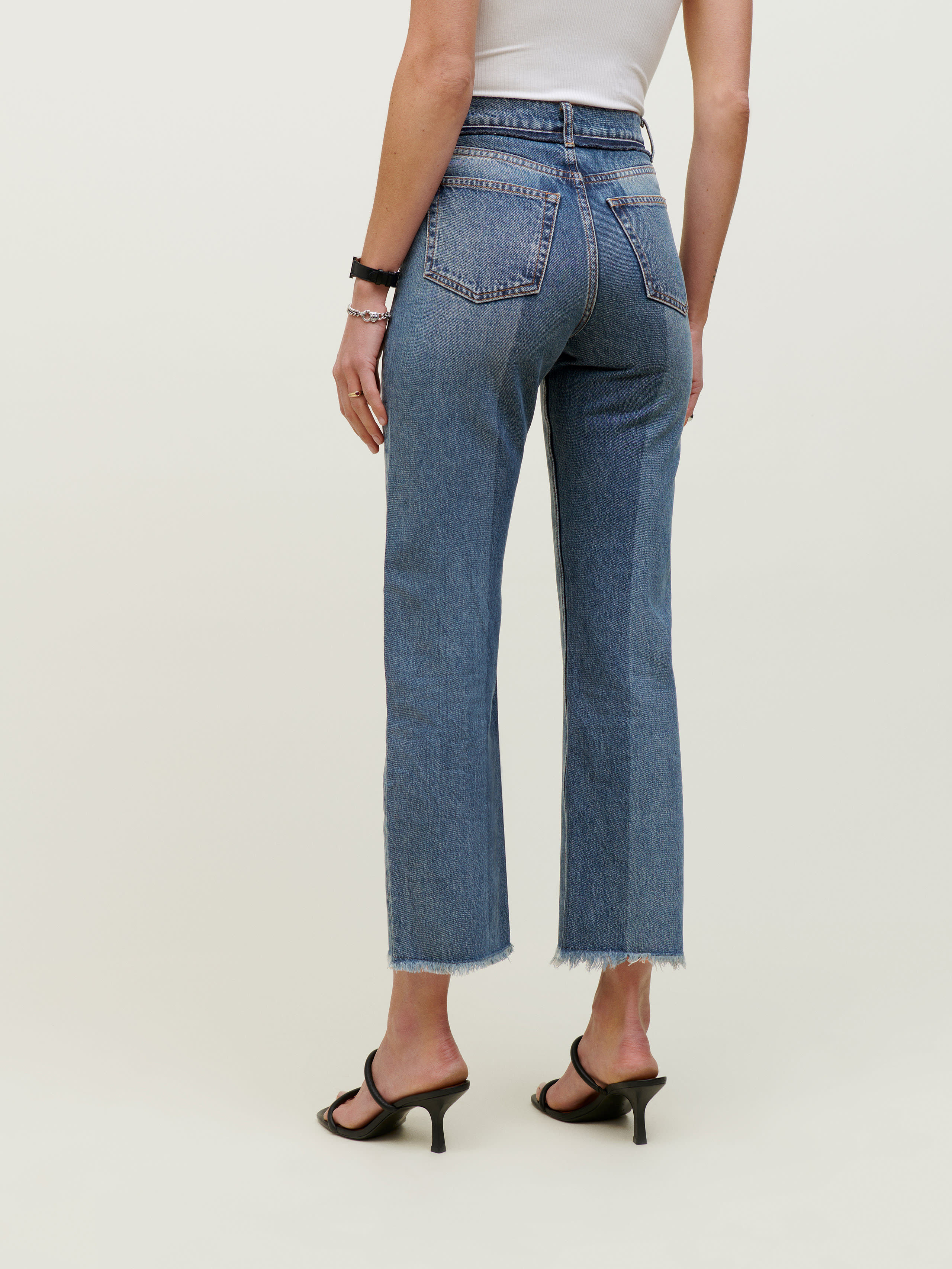 Recon Shadow High Rise Straight Jeans - Sustainable Denim | Reformation