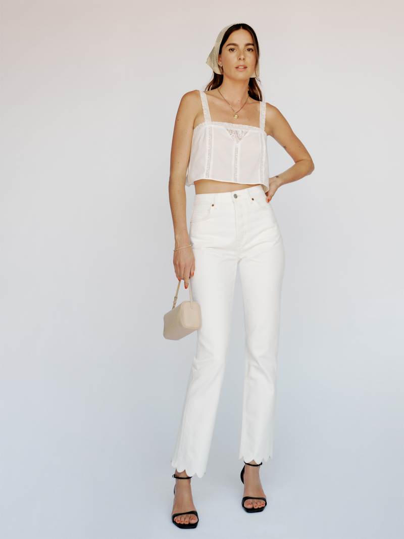 Scalloped Vintage White