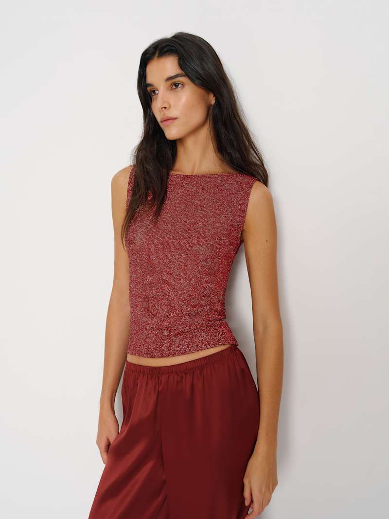 Red Sparkle Rib