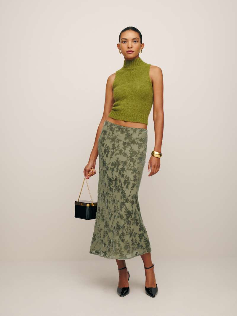 Green Burnout Floral