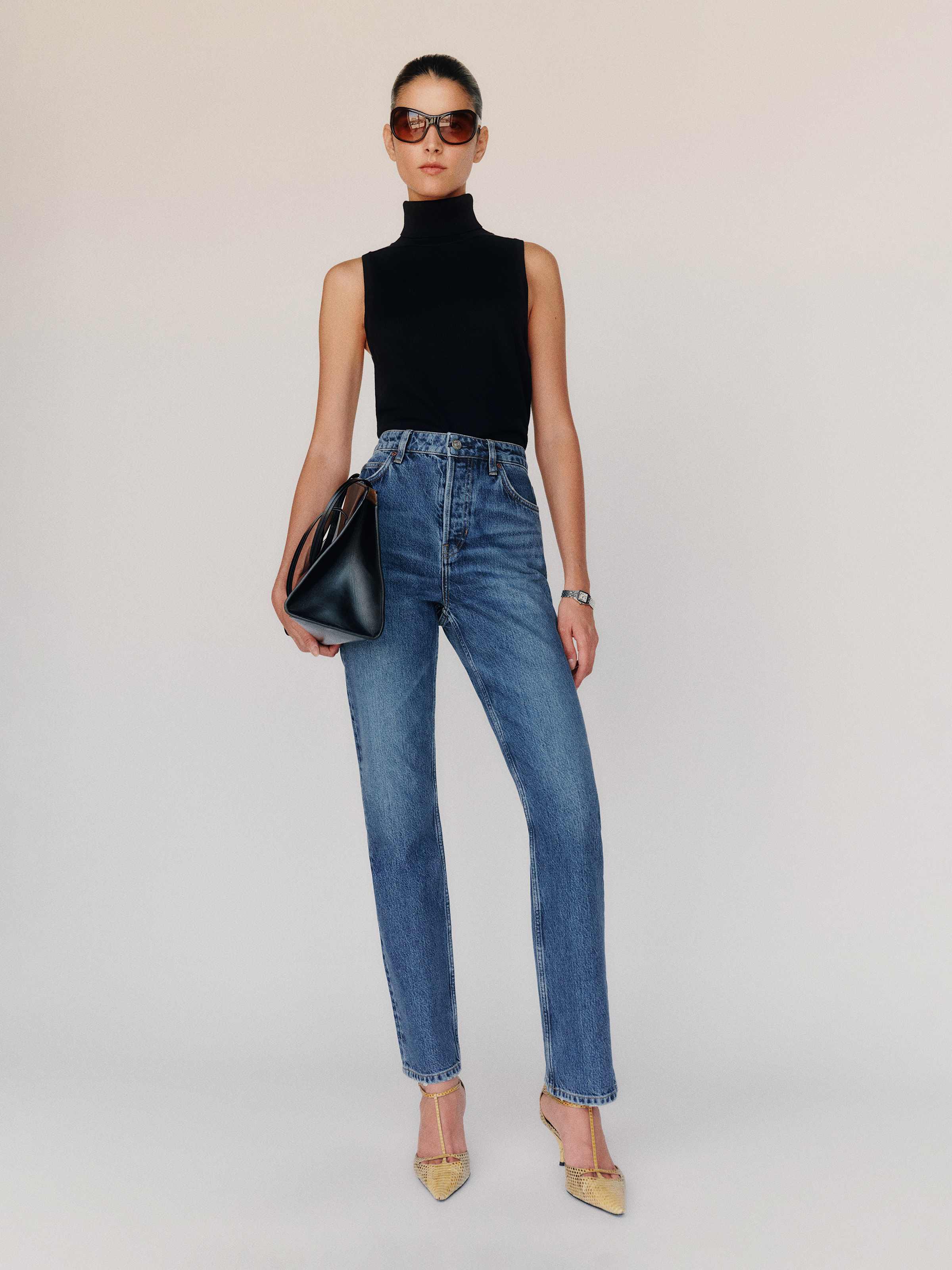 Cynthia High Rise Straight Cropped Jeans - thumbnail 2