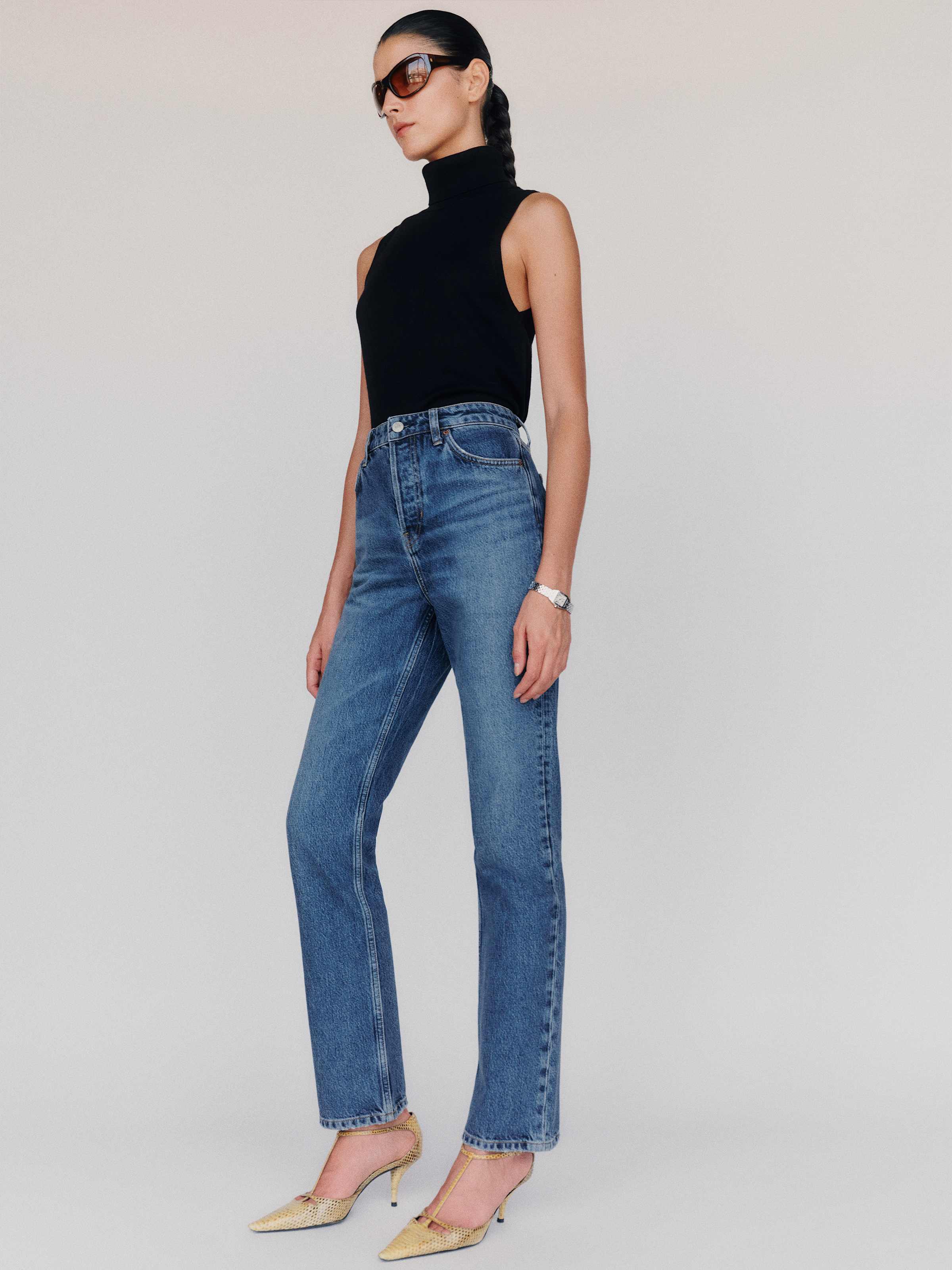 Cynthia High Rise Straight Cropped Jeans - thumbnail 10