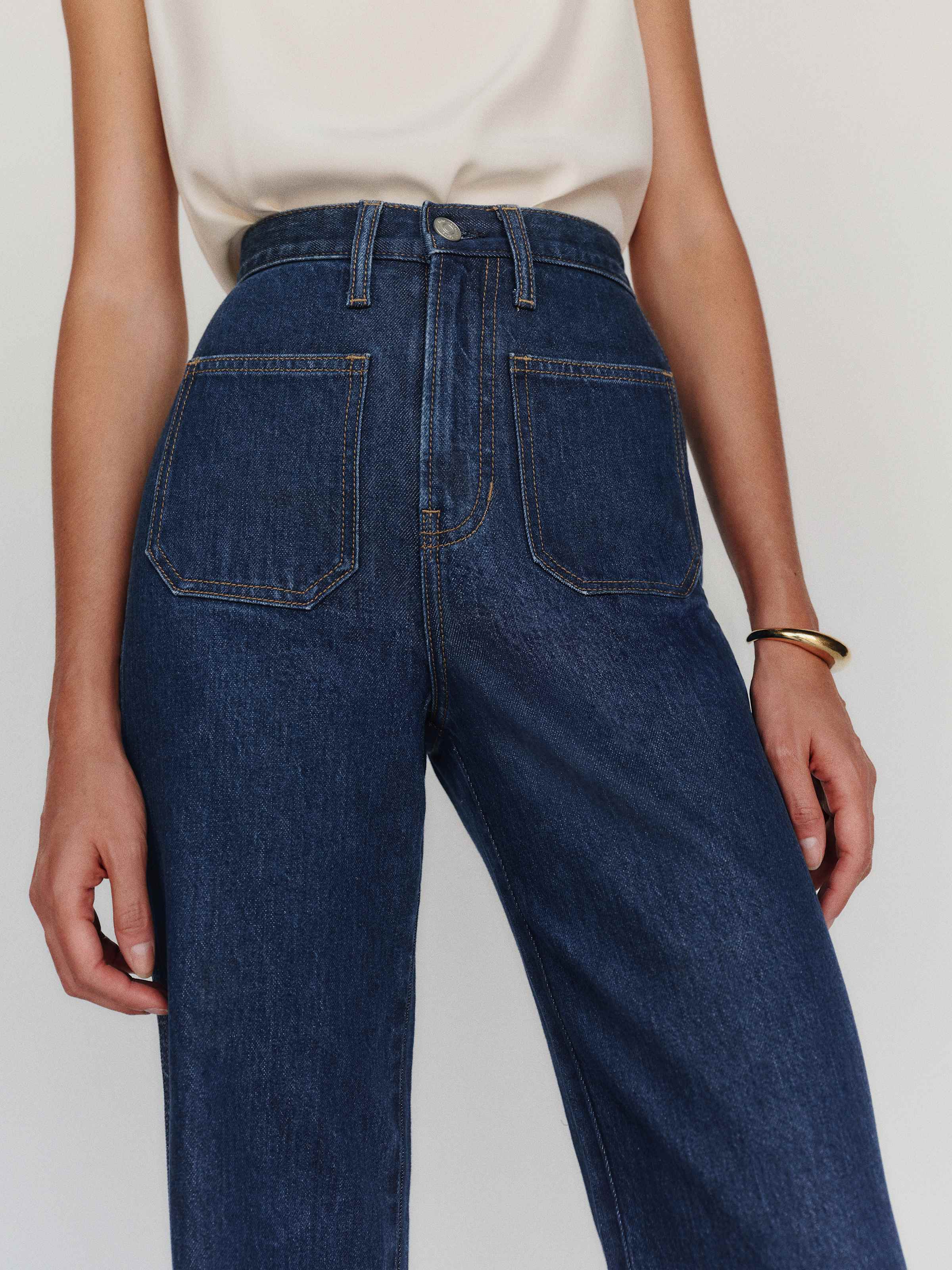 Alyssa Stretch High Rise Wide Leg Jeans - thumbnail 10