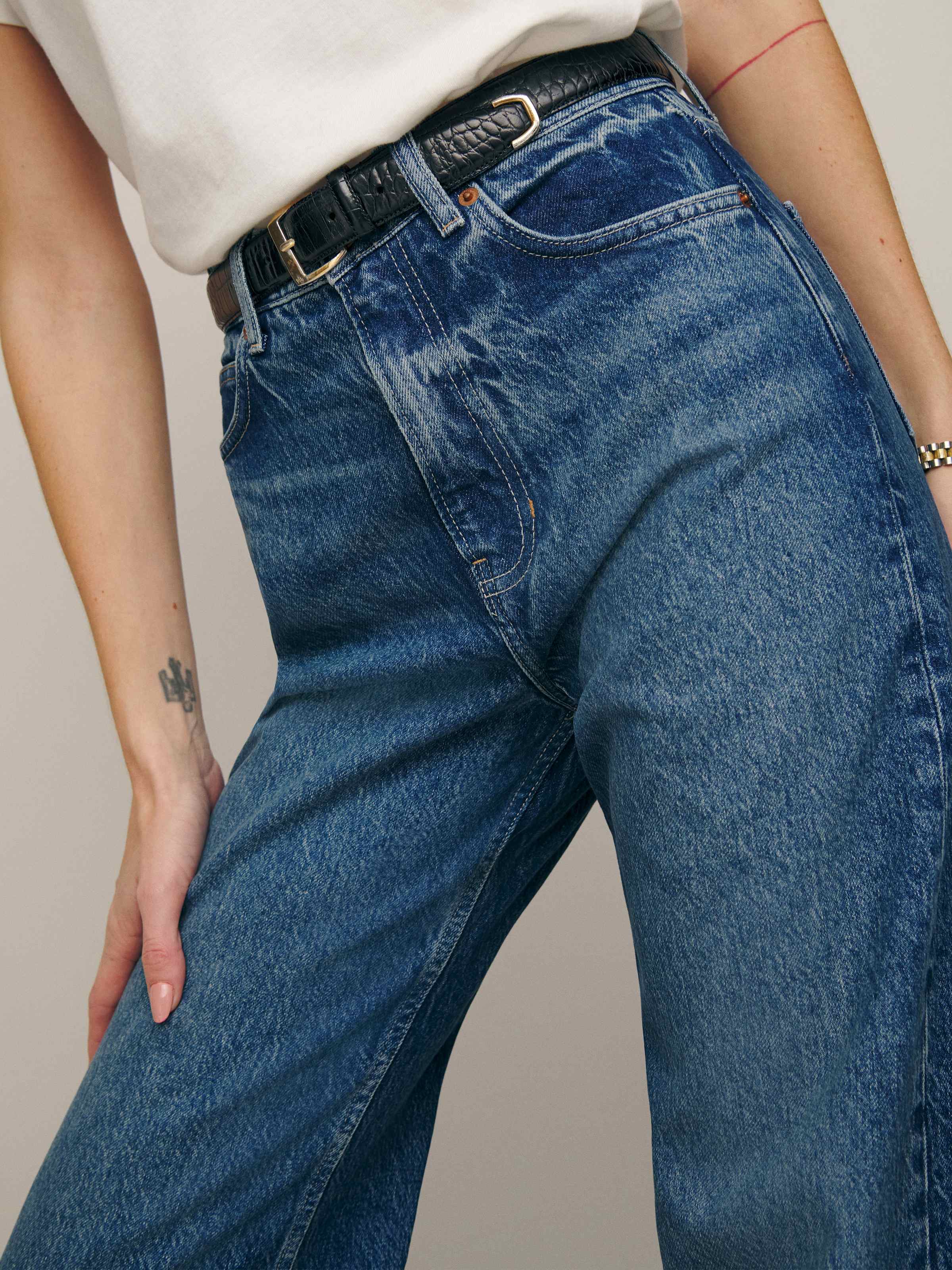 Cary High Rise Slouchy Wide Leg Jeans - thumbnail 8