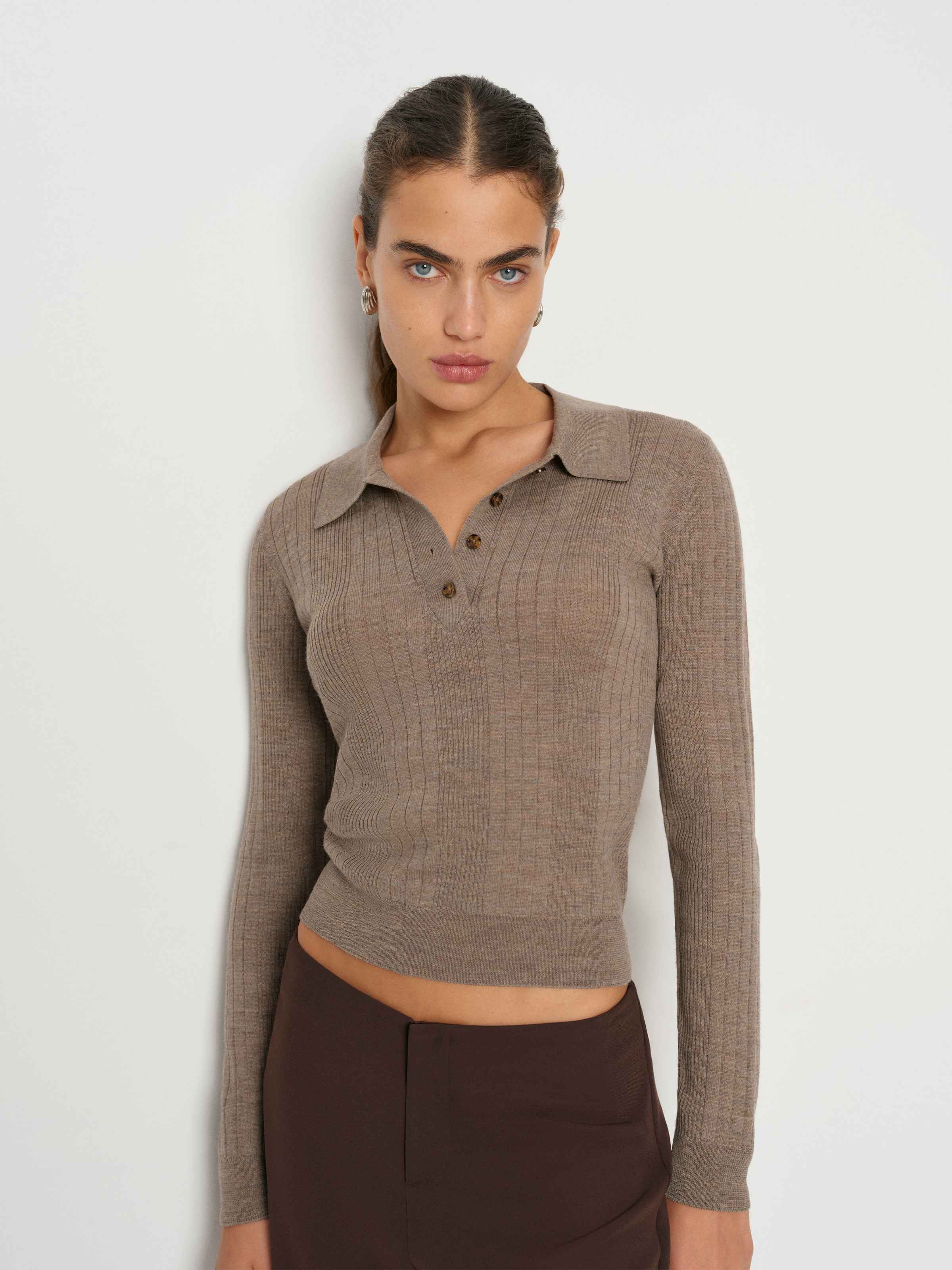 Hermia Regenerative Merino Polo - thumbnail 4