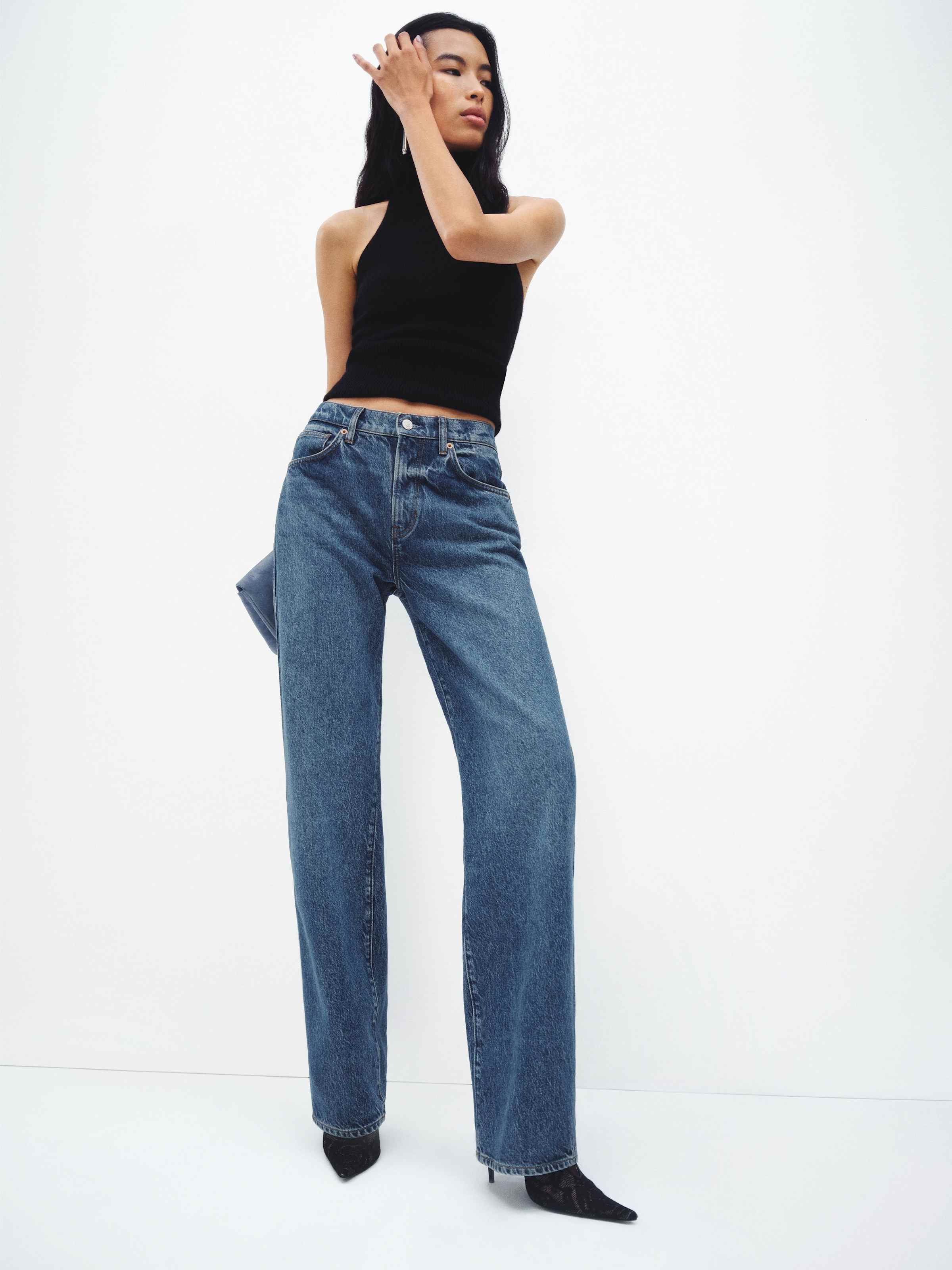 Val 90s Mid Rise Straight Jeans - thumbnail 4