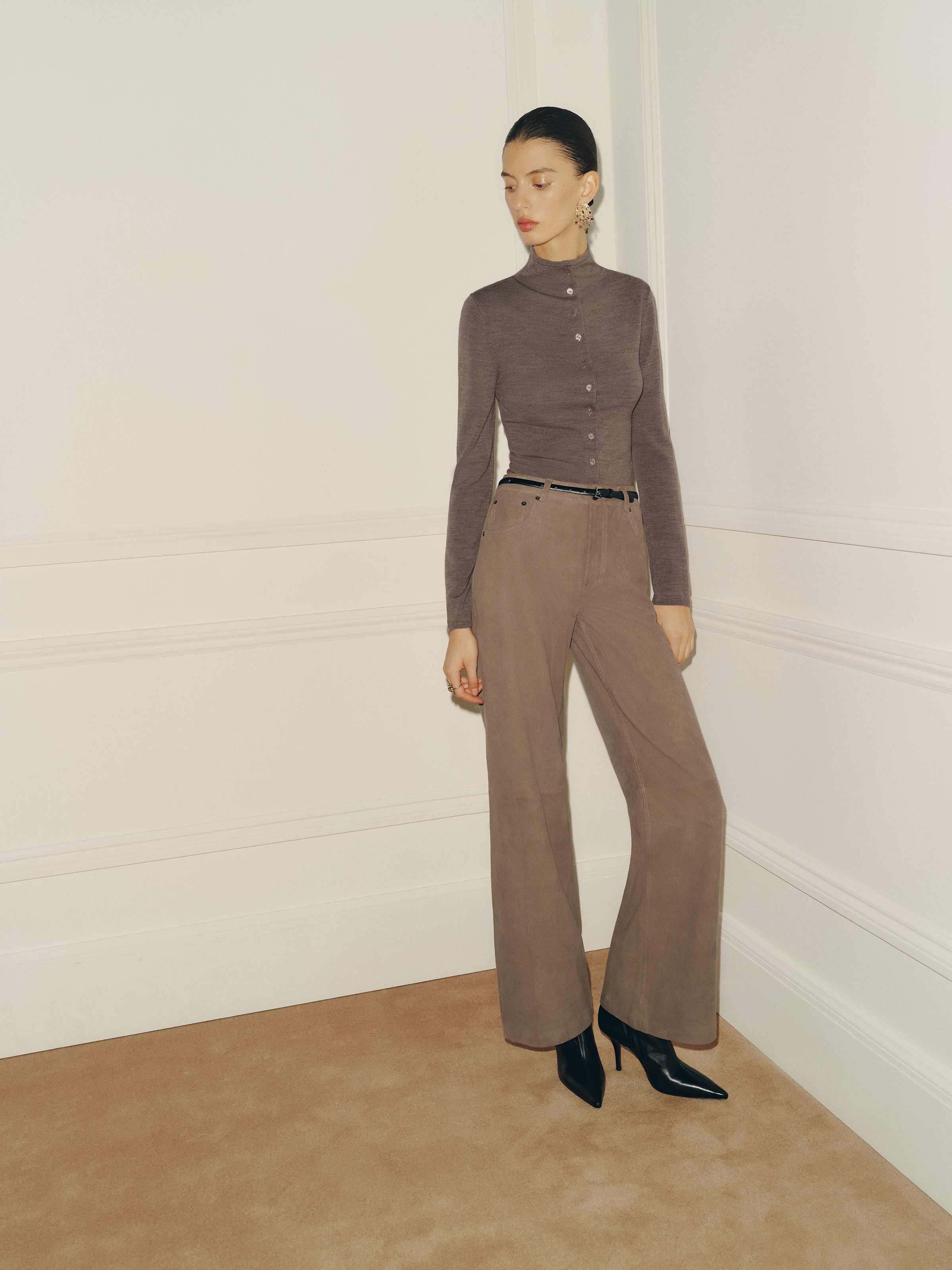 Veda Cary Wide Leg Leather Pant - thumbnail 2
