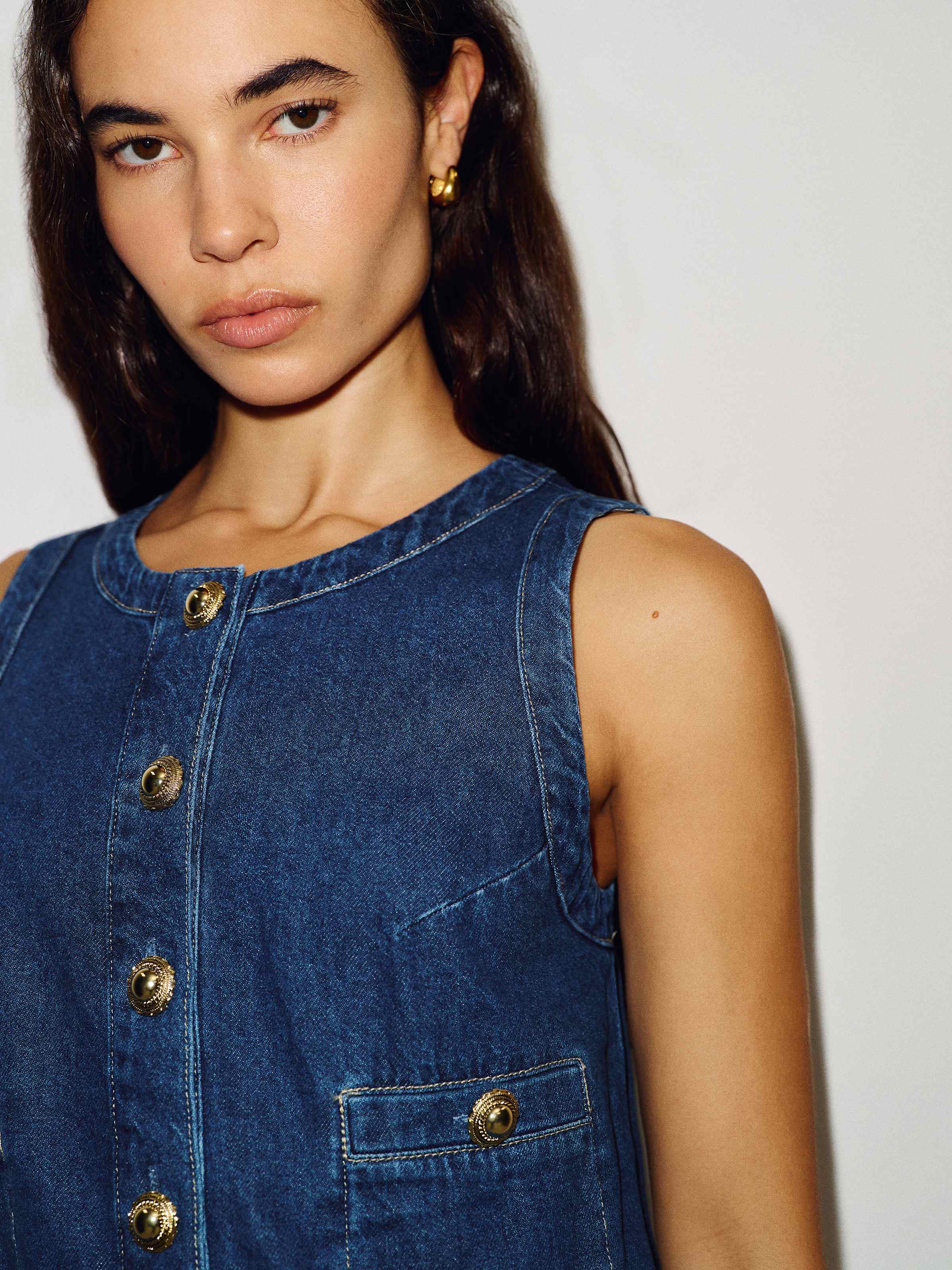 Tropez Denim Mini Dress - thumbnail 6