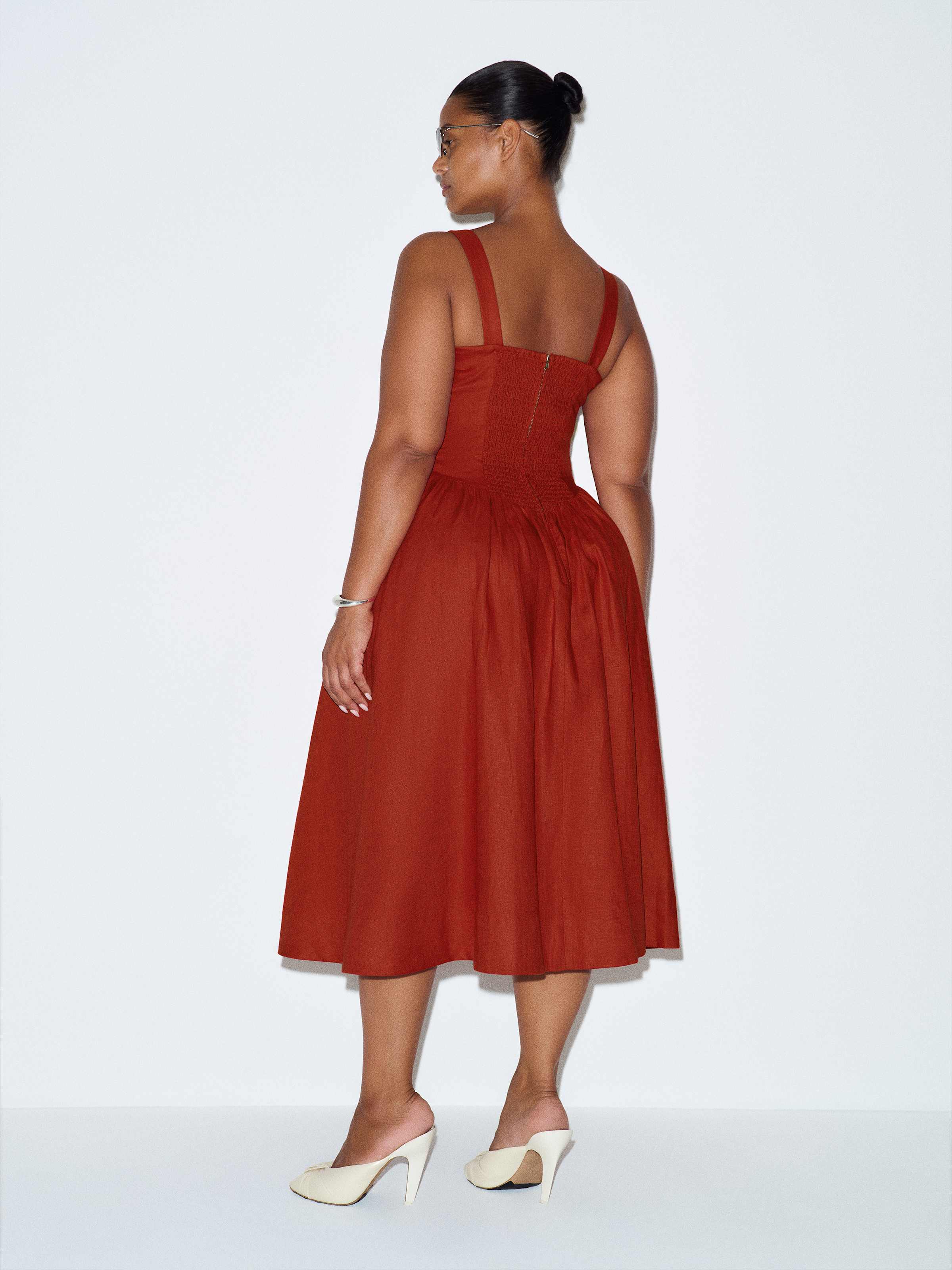 Balia Linen Dress Es - thumbnail 8