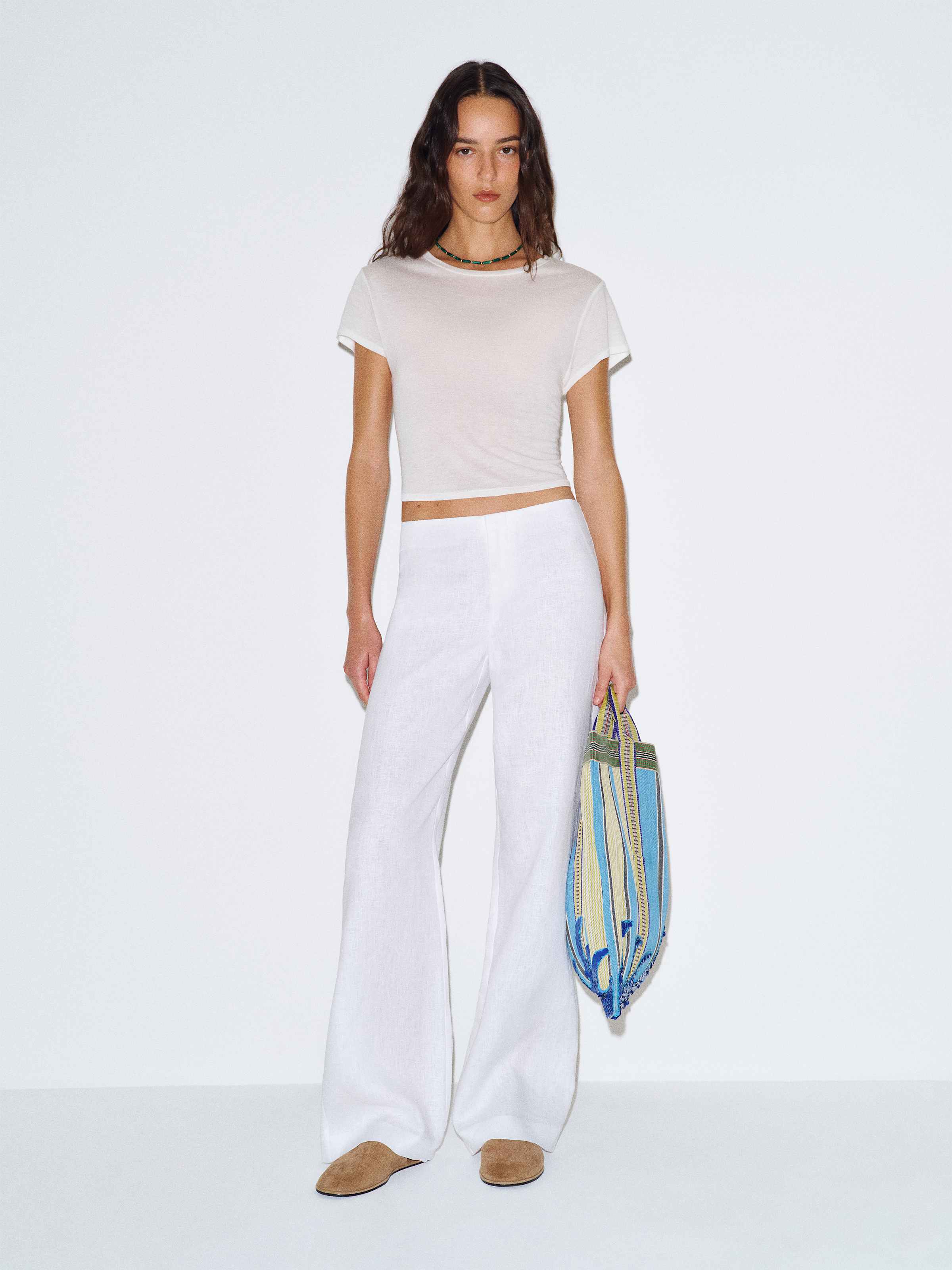 Vida Linen Low Rise Pant - thumbnail 10
