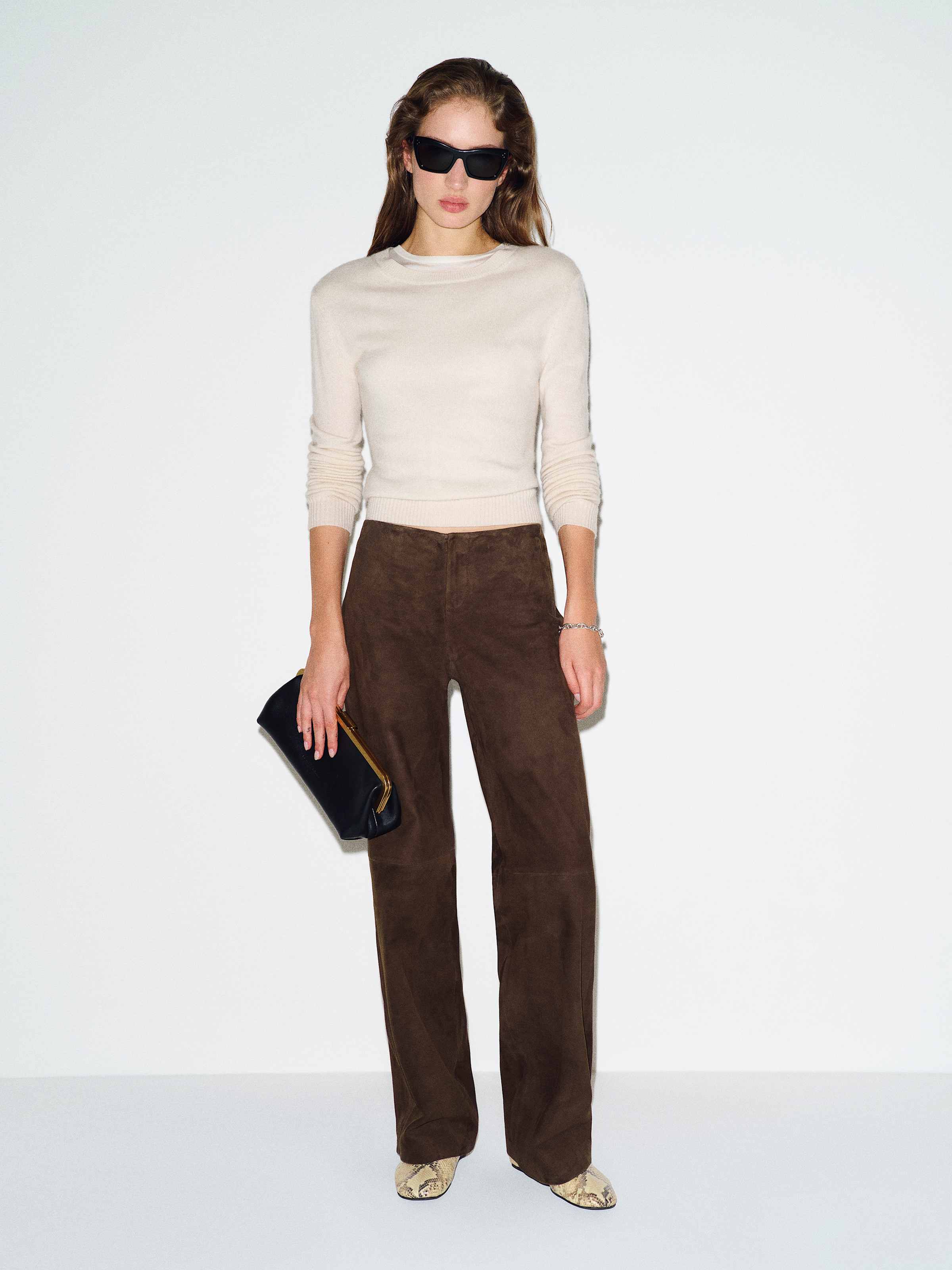 Veda Vida Low Rise Leather Pant - thumbnail 2