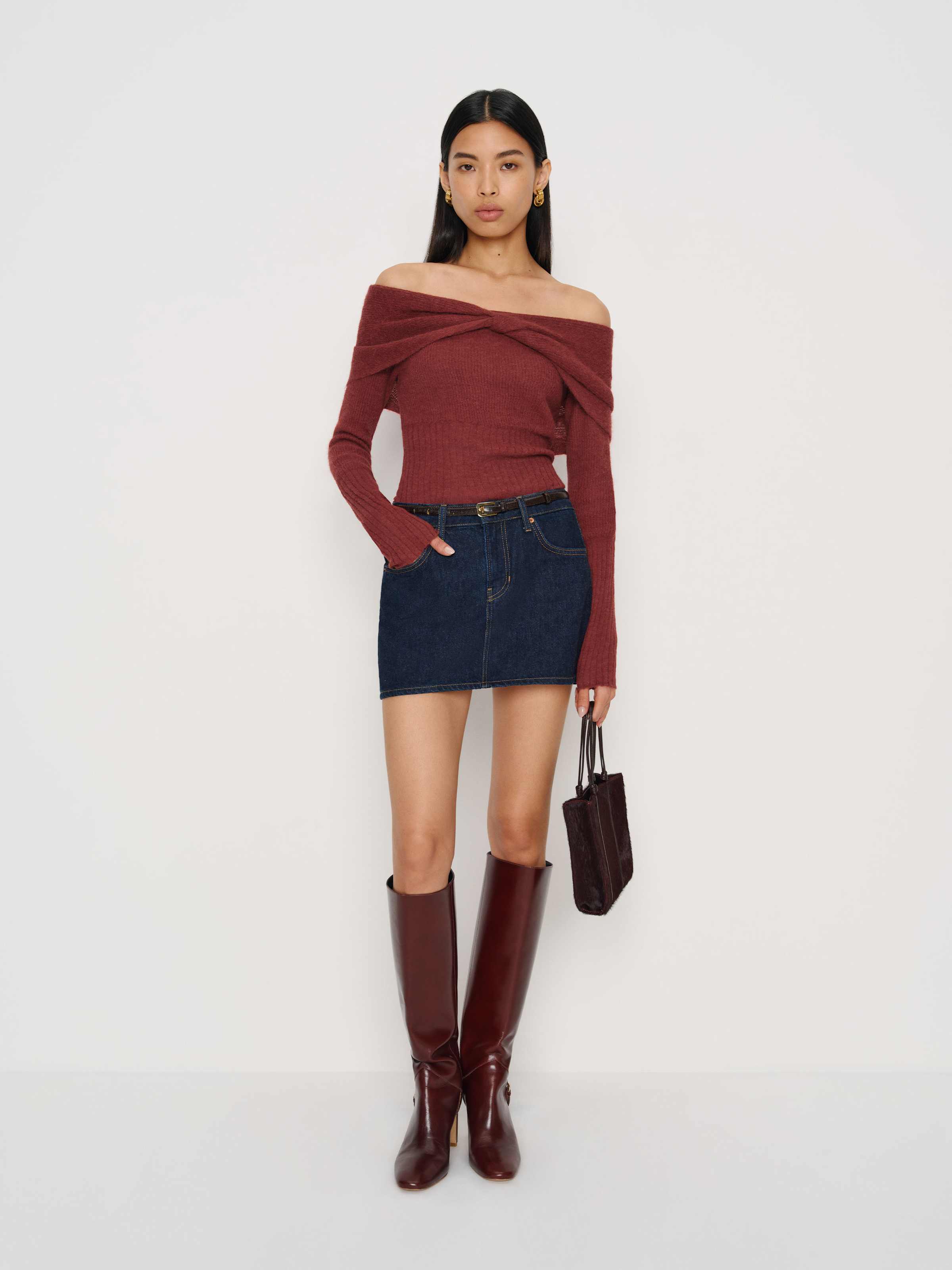 Florie Twist Front Sweater - thumbnail 2