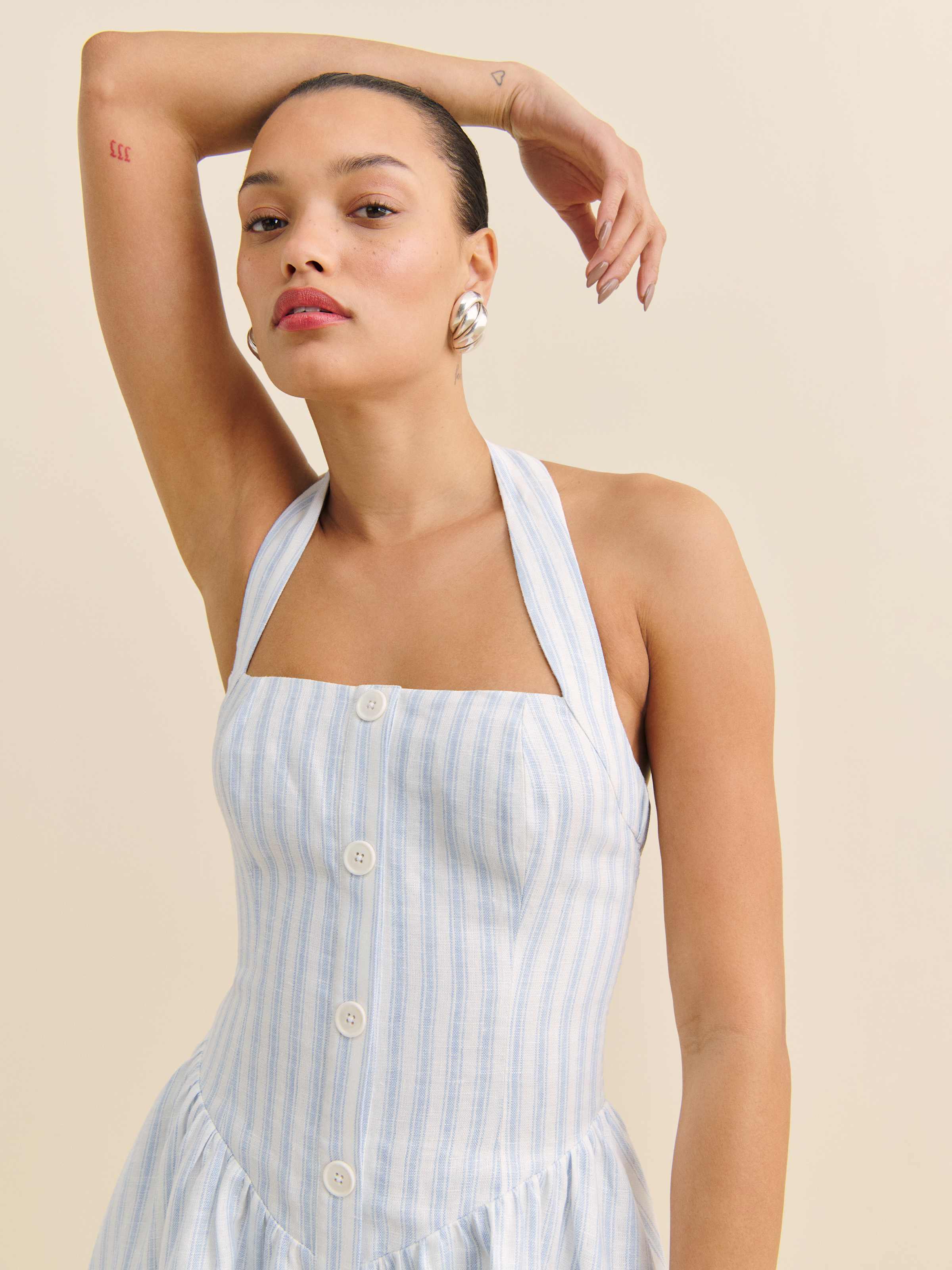 Mariela Linen Dress - thumbnail 6
