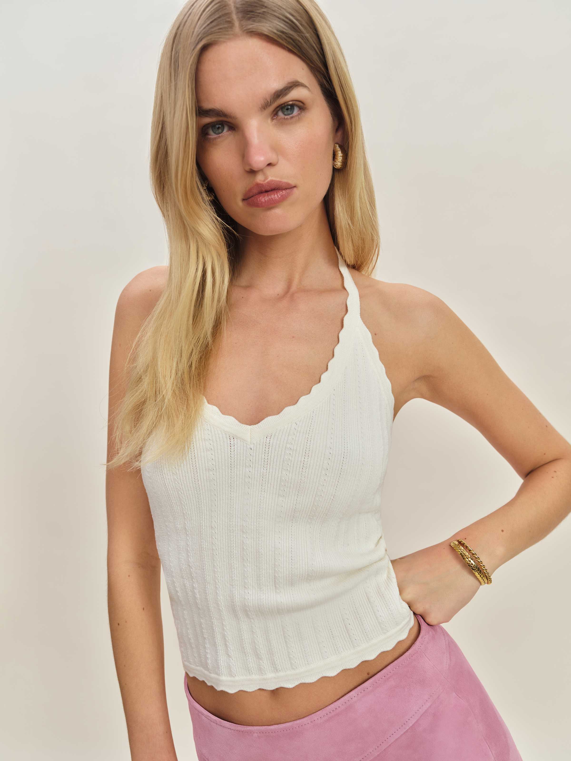 Christina Cotton Sweater Tank - thumbnail 4
