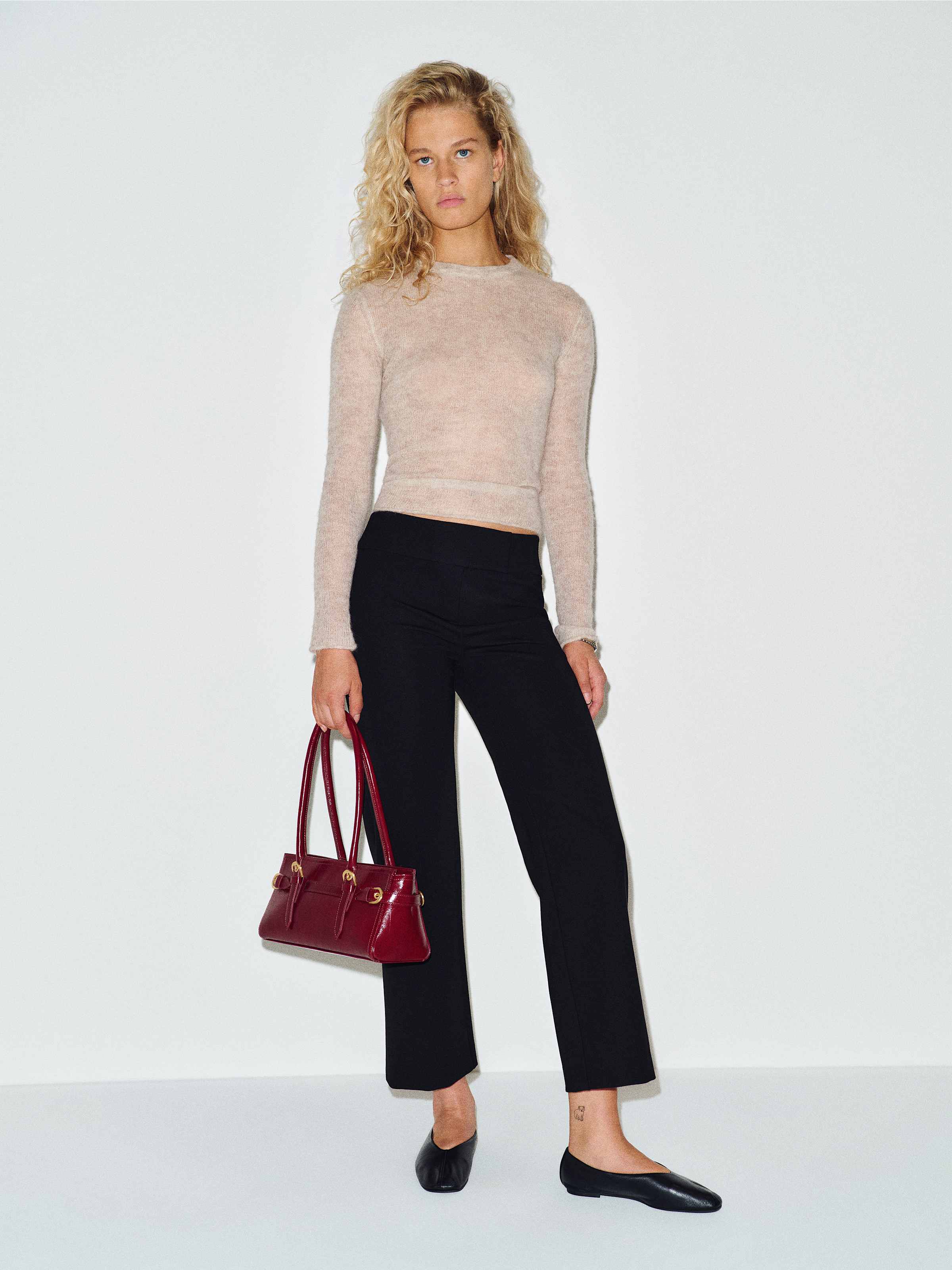 Palmer Cropped Knit Pant - thumbnail 2