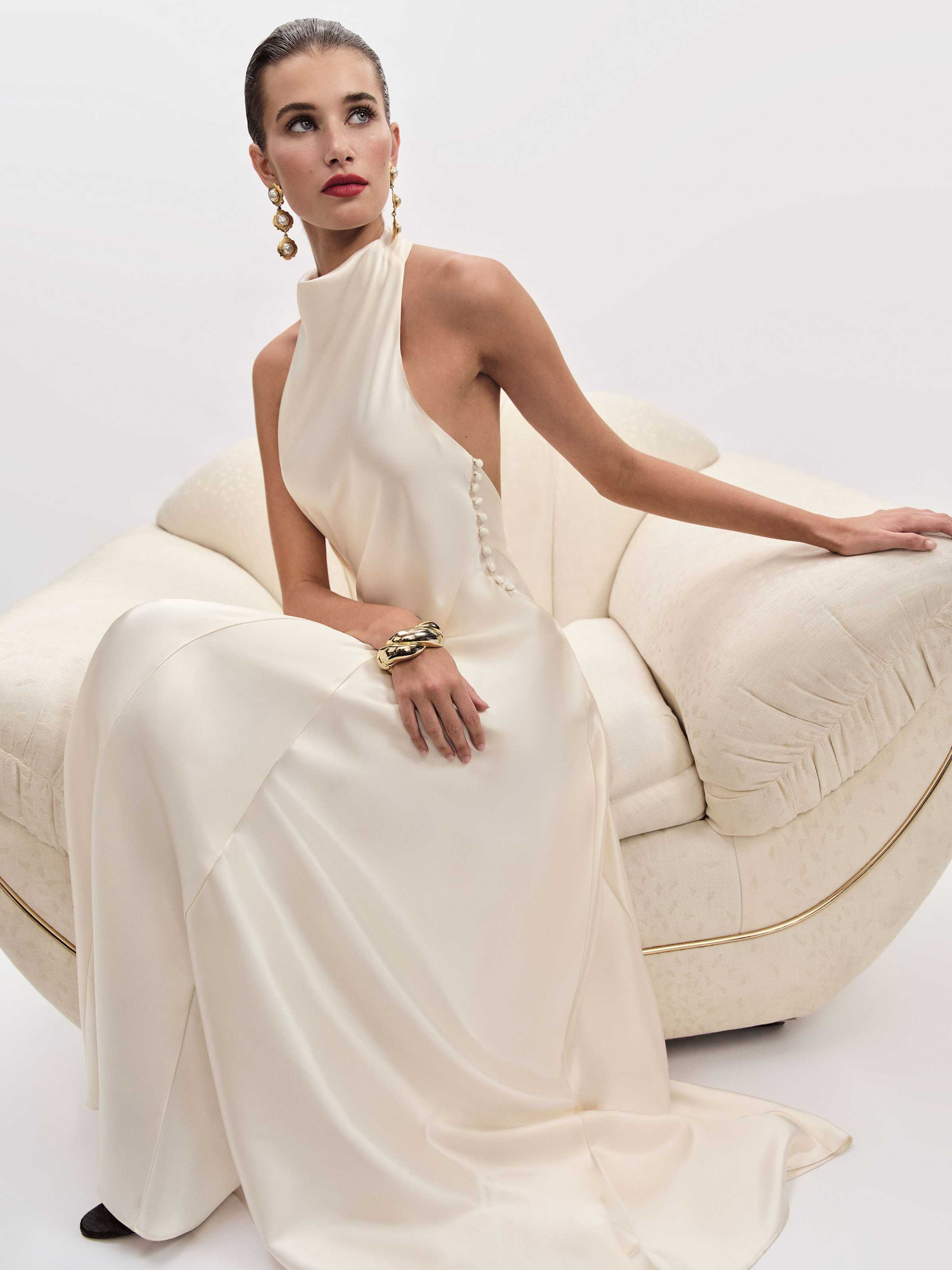 Roy Satin Dress - thumbnail 4
