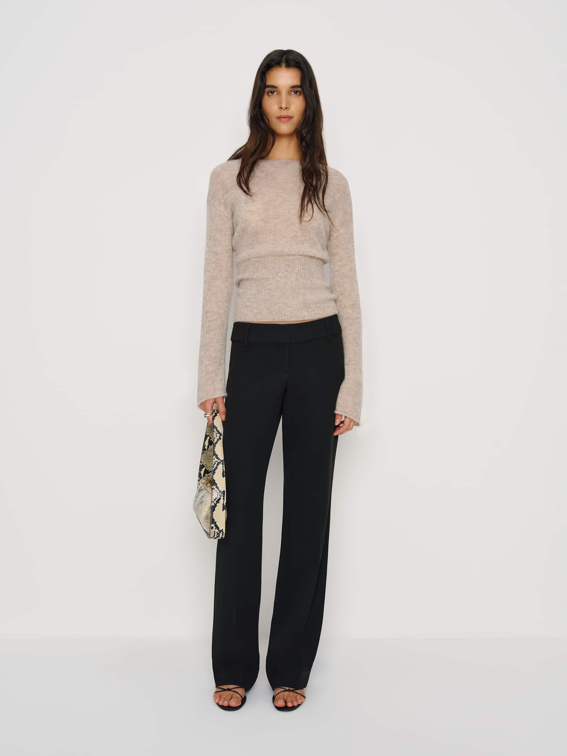 Soren Sheer Alpaca Sweater Top - thumbnail 4