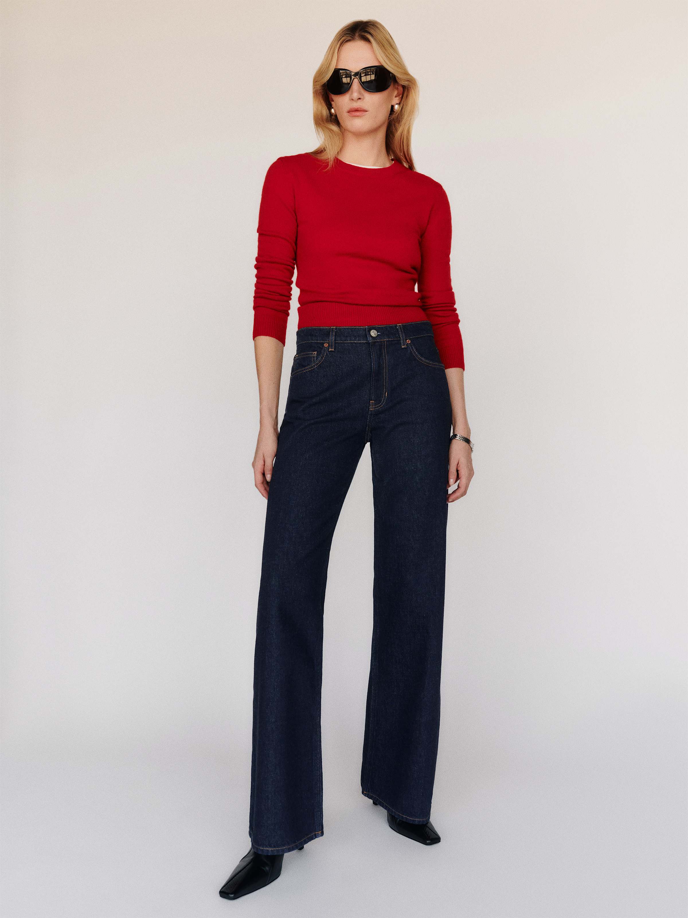 Cary Low Rise Slouchy Wide Leg Short Jeans - thumbnail 2