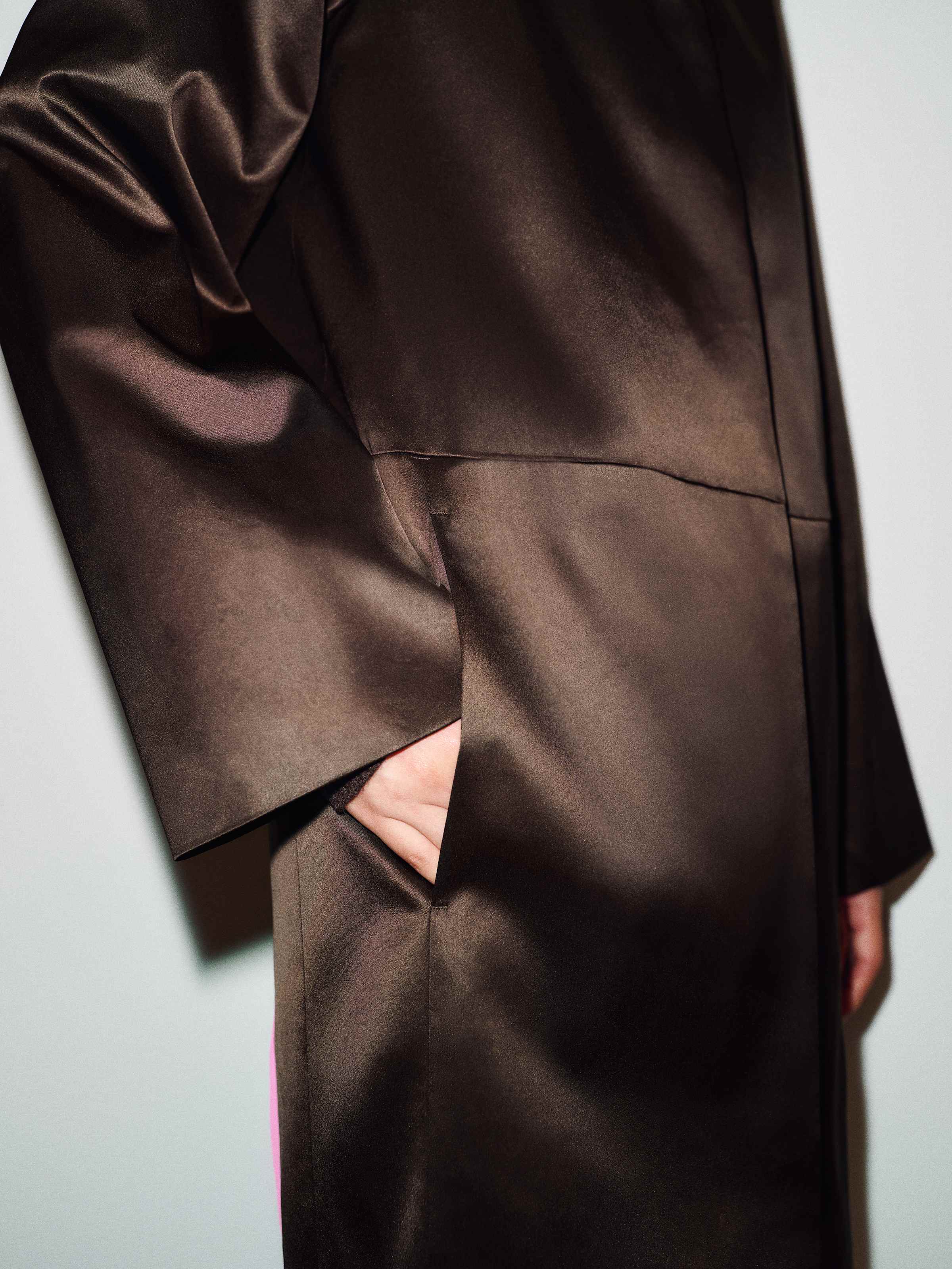 Stella Satin Coat - thumbnail 6