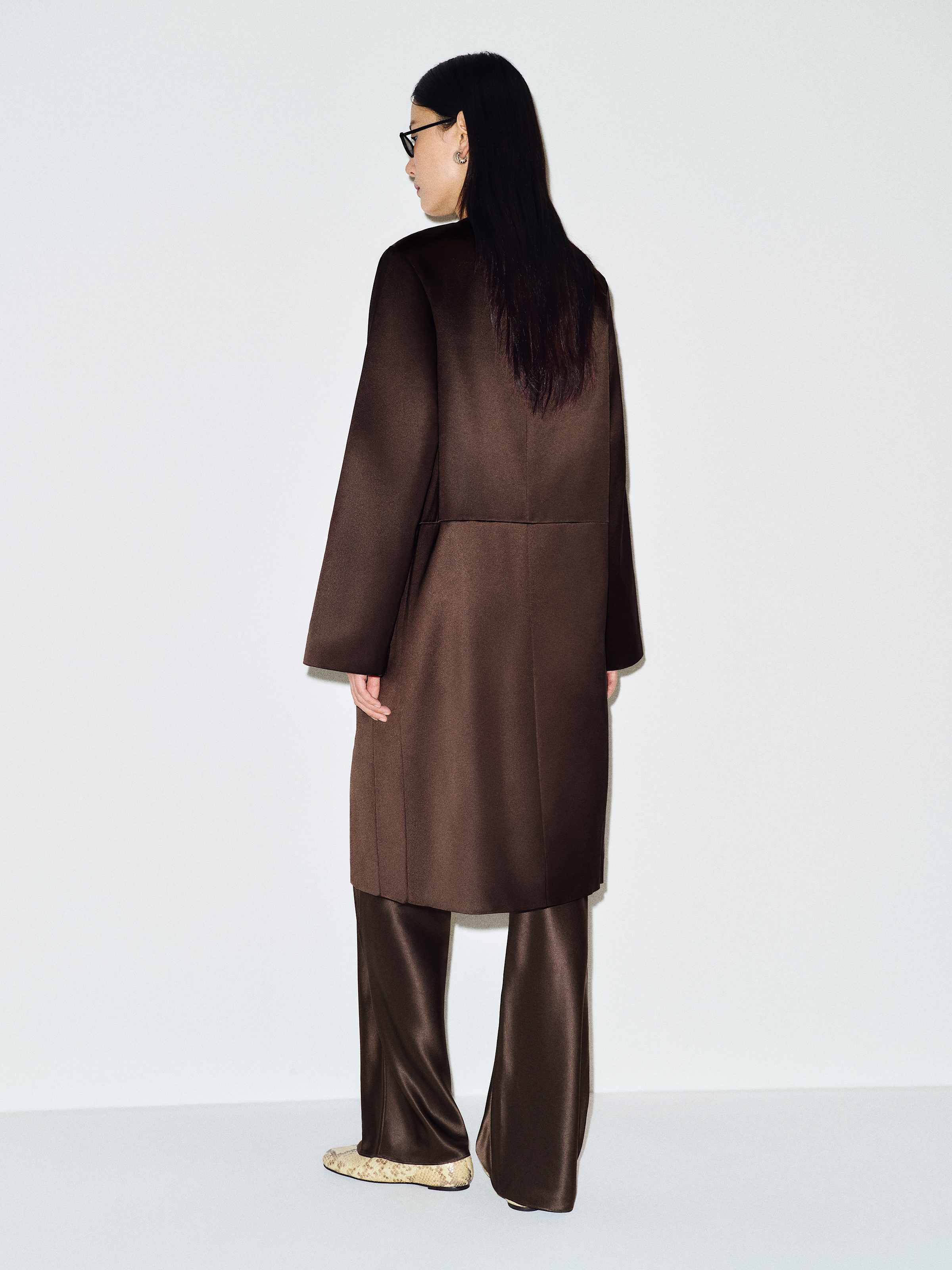 Stella Satin Coat - thumbnail 10