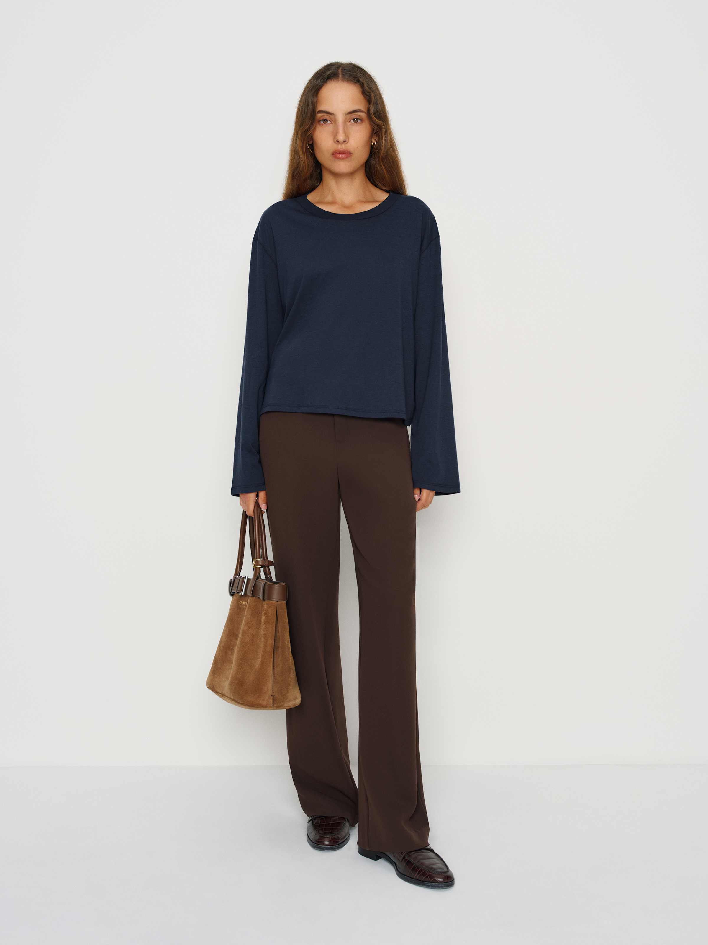 Liam Long Sleeve Oversized Tee - thumbnail 2