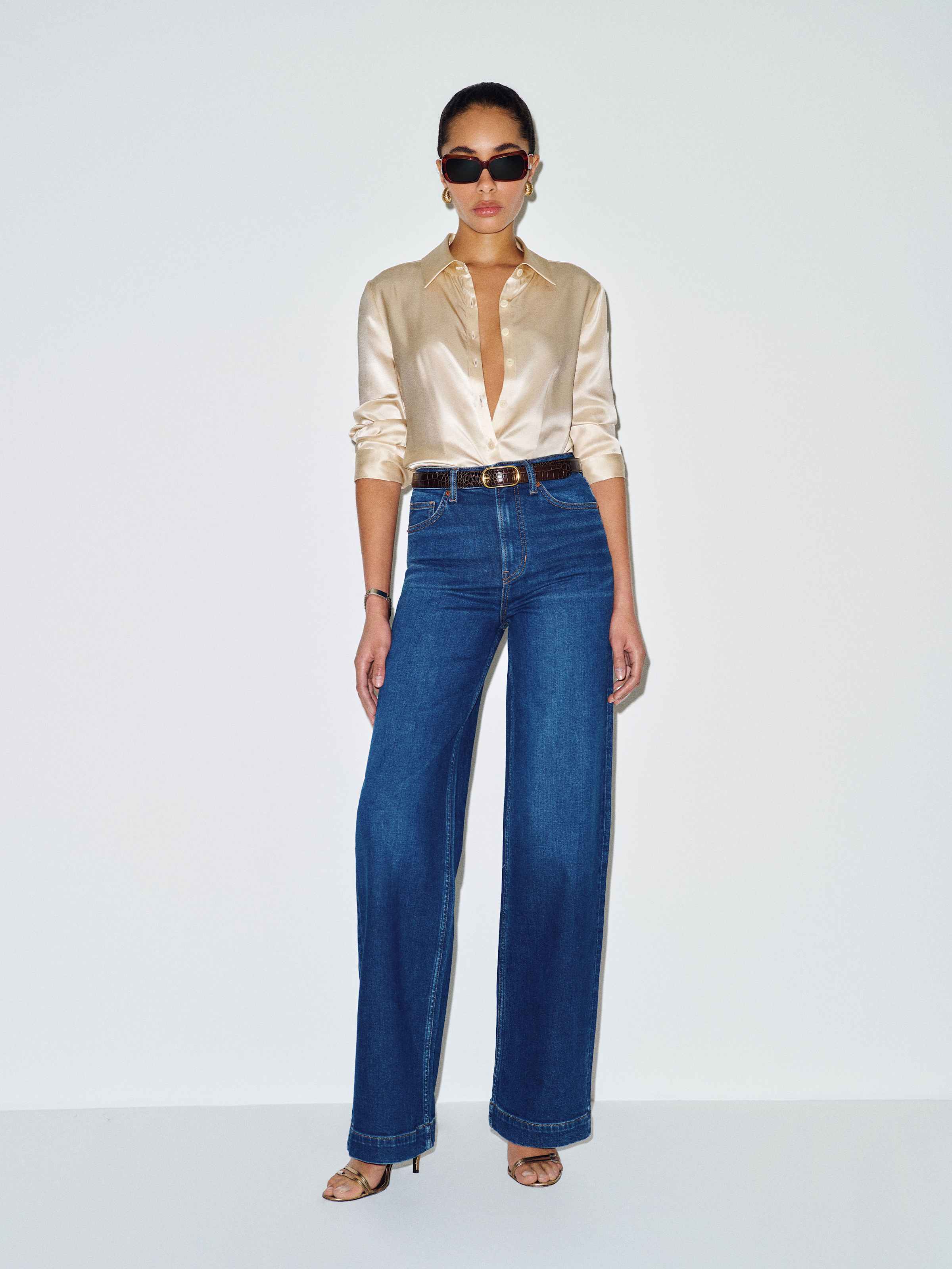 Raya Fitted Silk Shirt - thumbnail 2