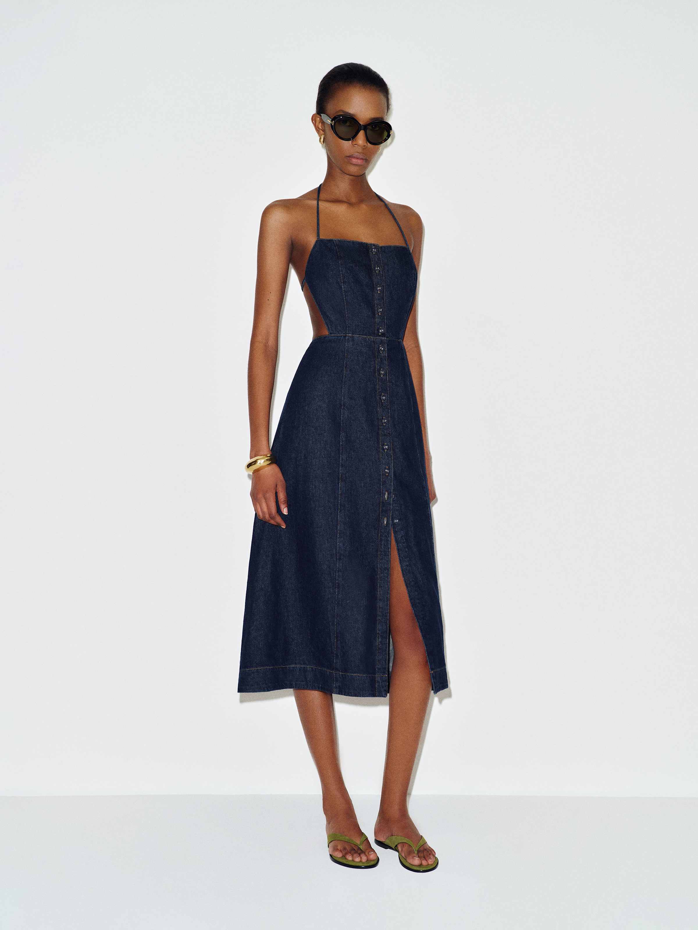Manon Denim Midi Dress - thumbnail 2