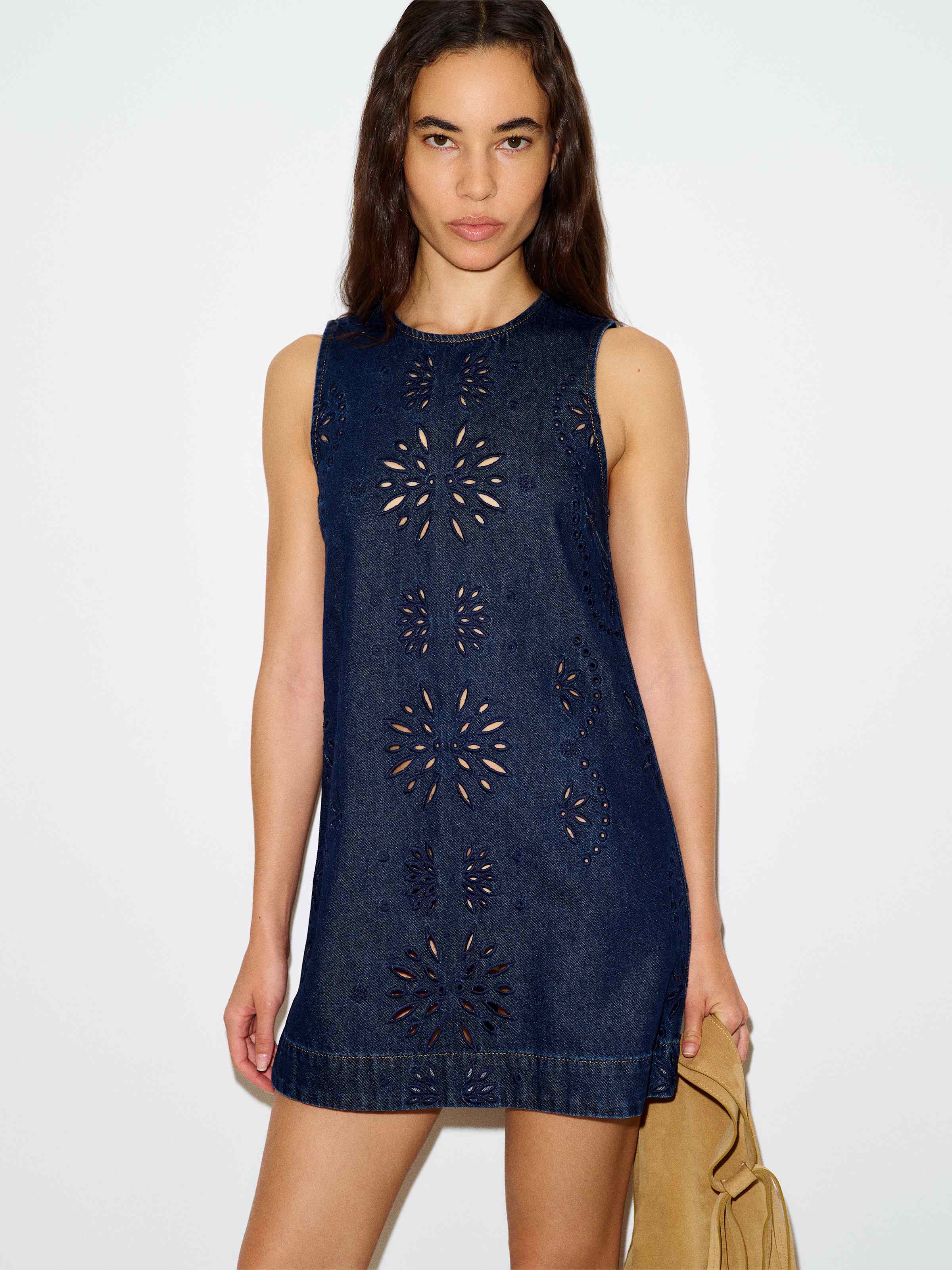 Bri Denim Mini Dress - thumbnail 4