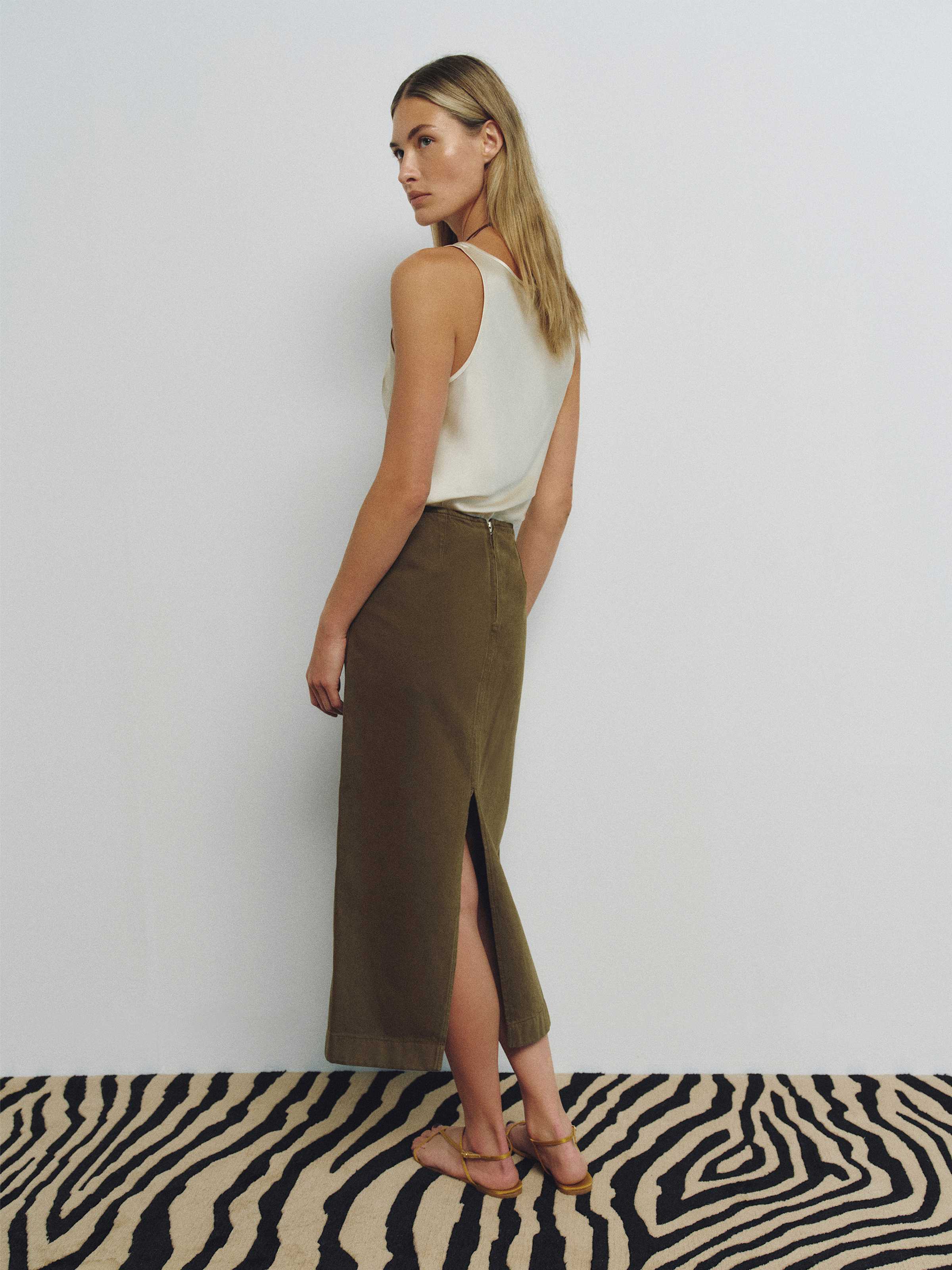 Regina Mid Rise Midi Skirt - thumbnail 8