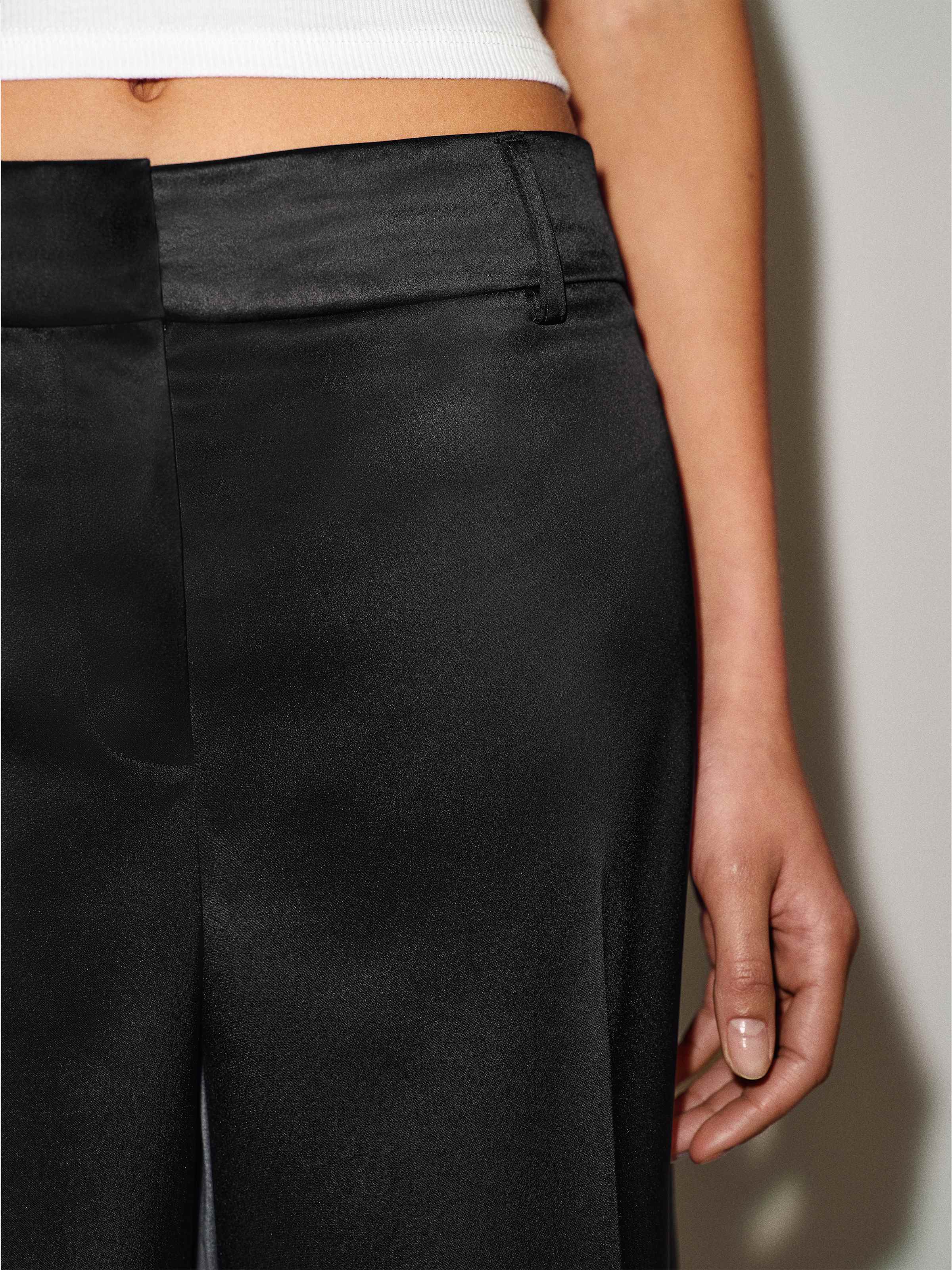 Gisele Satin Low Rise Cropped Pant - thumbnail 6